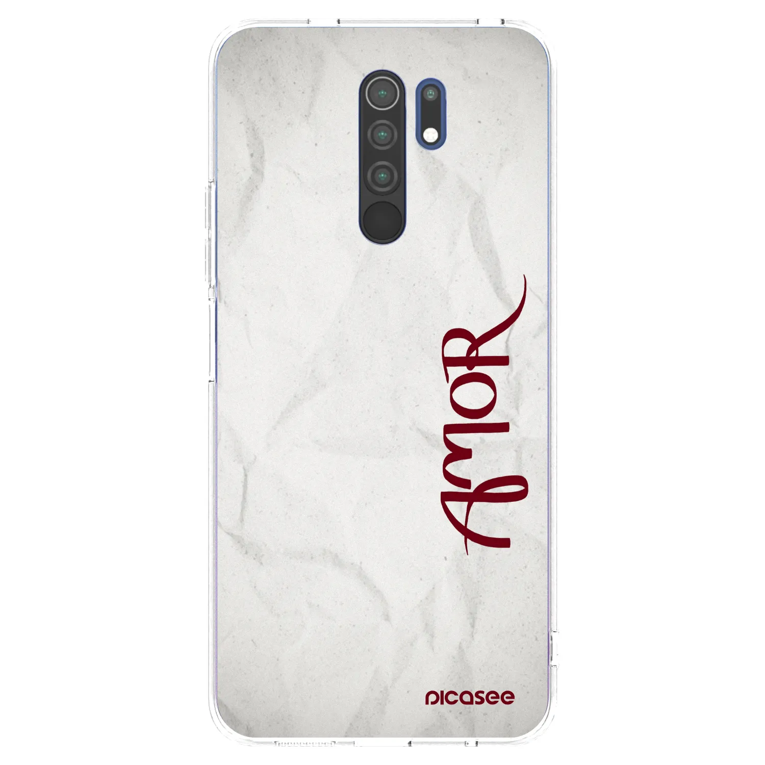 Picasee silikonowe przeźroczyste etui na Xiaomi Redmi 9 - Amor