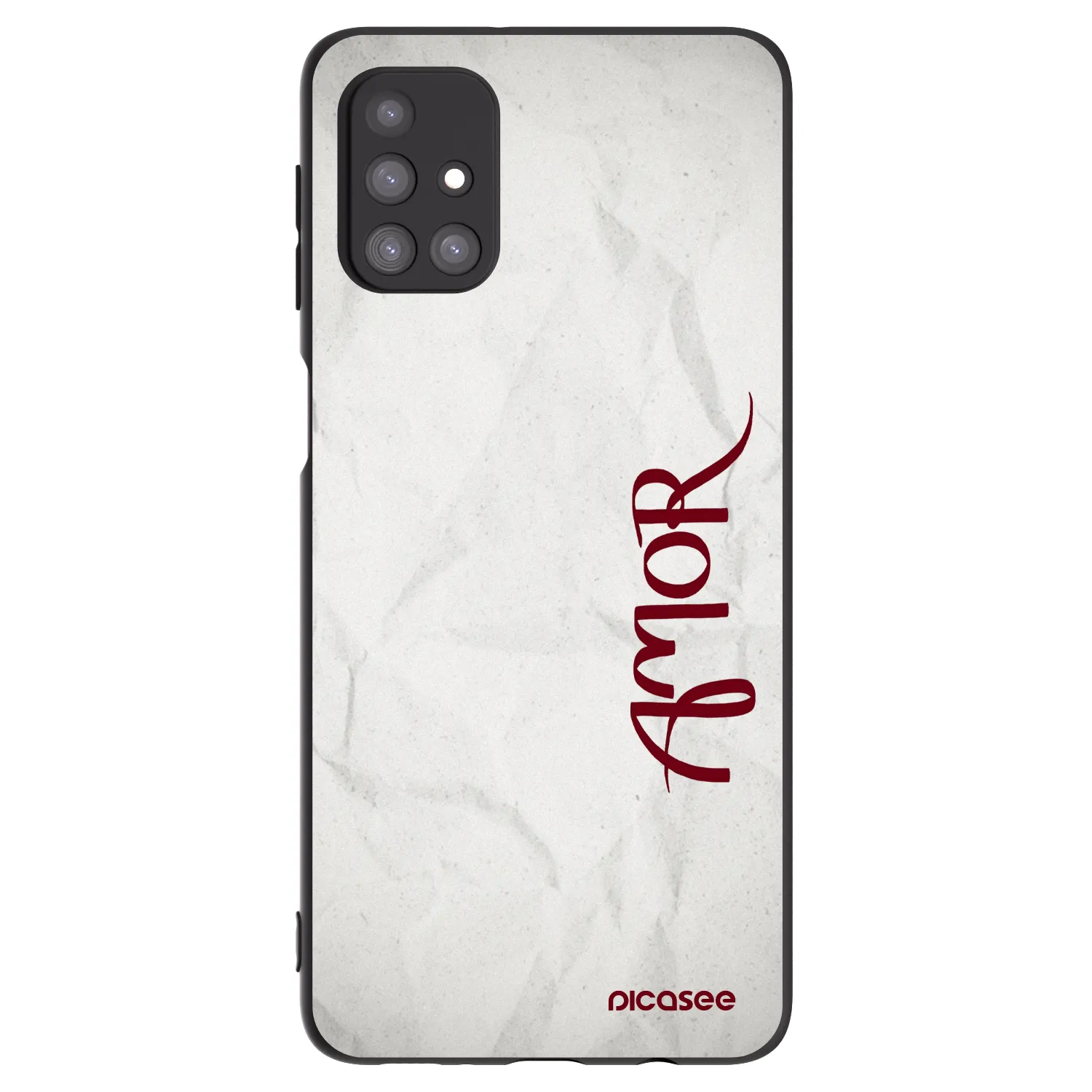 Picasee silikonowe czarne etui na Samsung Galaxy M31s - Amor