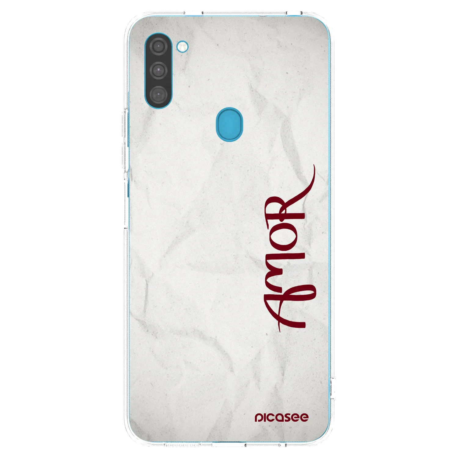 Picasee silikonowe przeźroczyste etui na Samsung Galaxy M11 - Amor