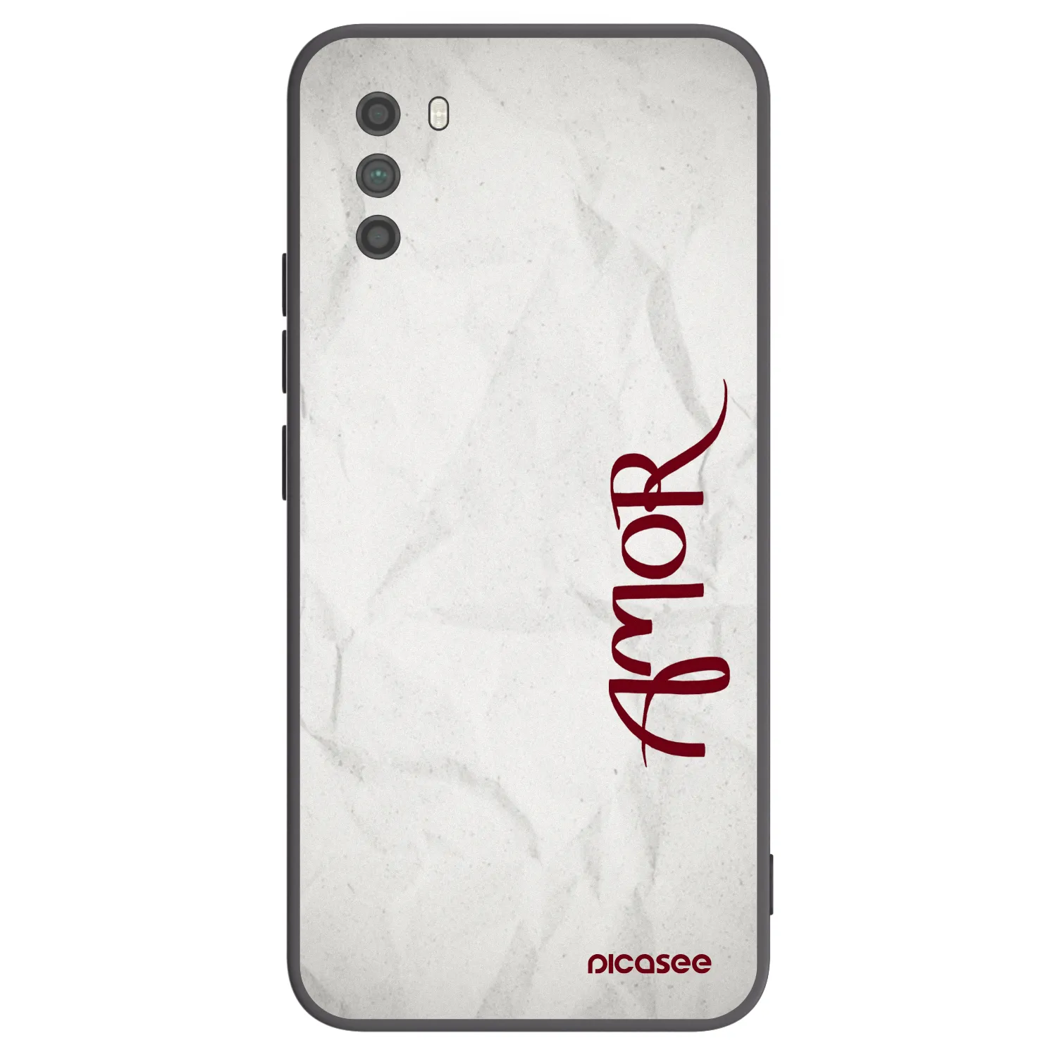 Picasee silikonowe czarne etui na Xiaomi Poco M3 - Amor