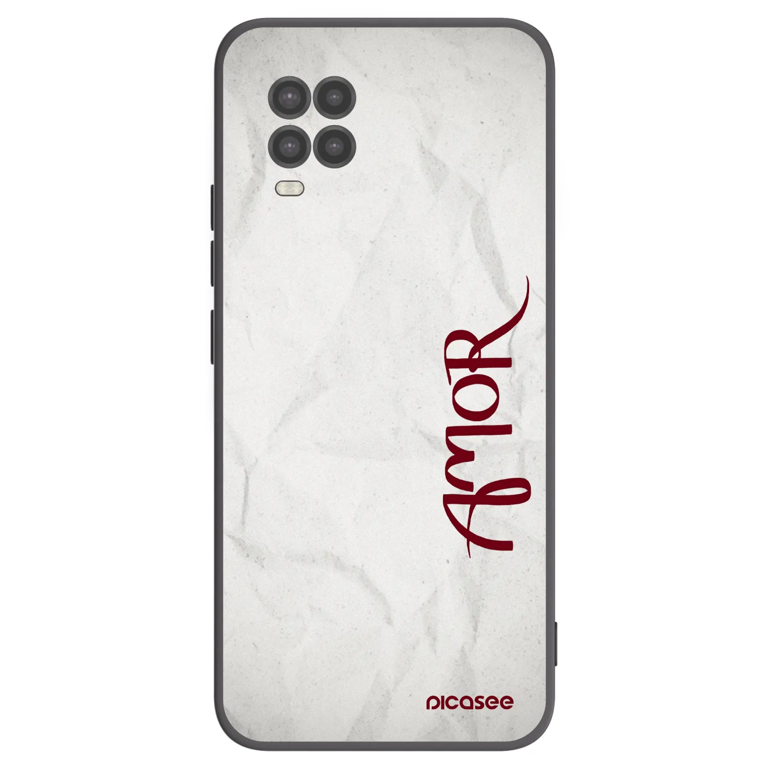 Picasee silikonowe czarne etui na Xiaomi Mi 10 Lite - Amor