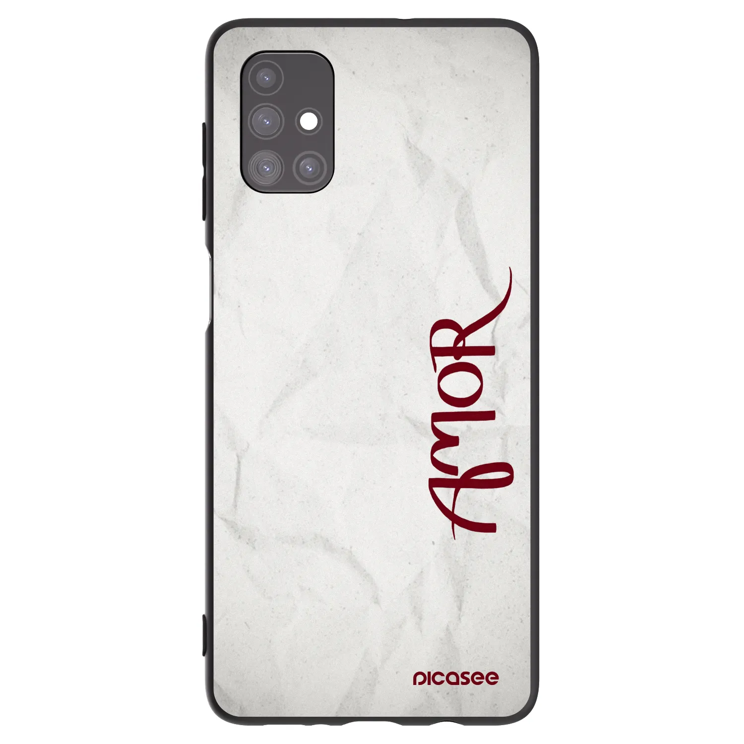Picasee silikonowe czarne etui na Samsung Galaxy M51 M515F - Amor