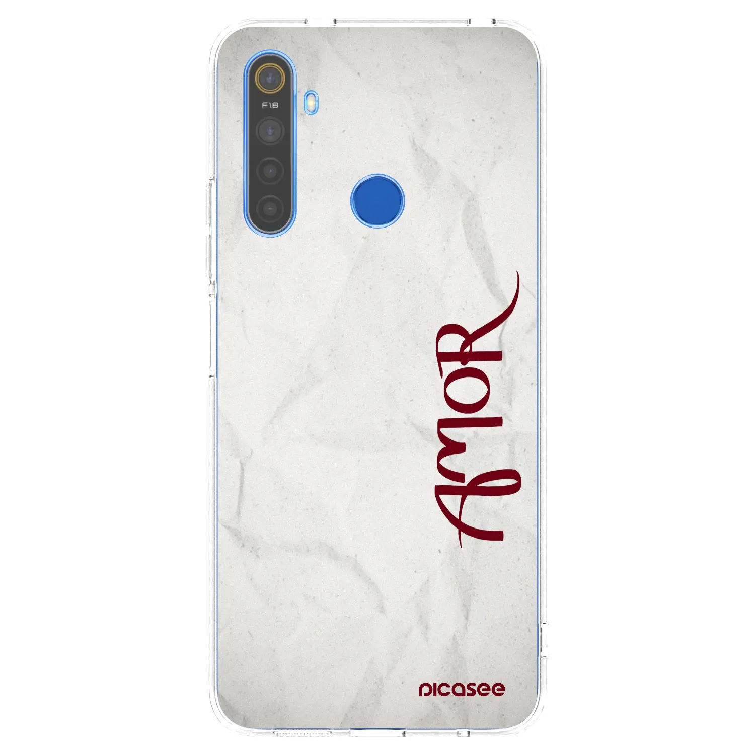 Picasee silikonowe przeźroczyste etui na Realme 5 - Amor