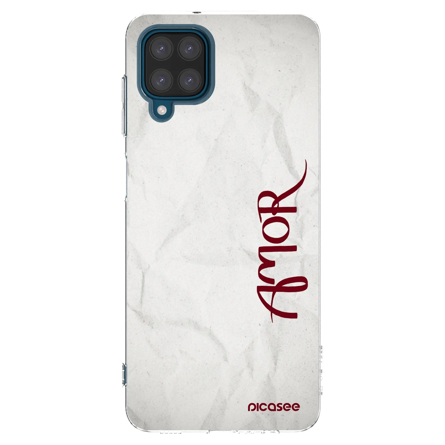 Picasee silikonowe przeźroczyste etui na Samsung Galaxy A12 A125F - Amor