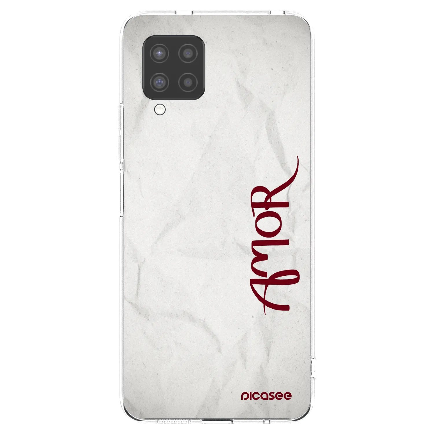 Picasee silikonowe przeźroczyste etui na Samsung Galaxy A42 A426B - Amor