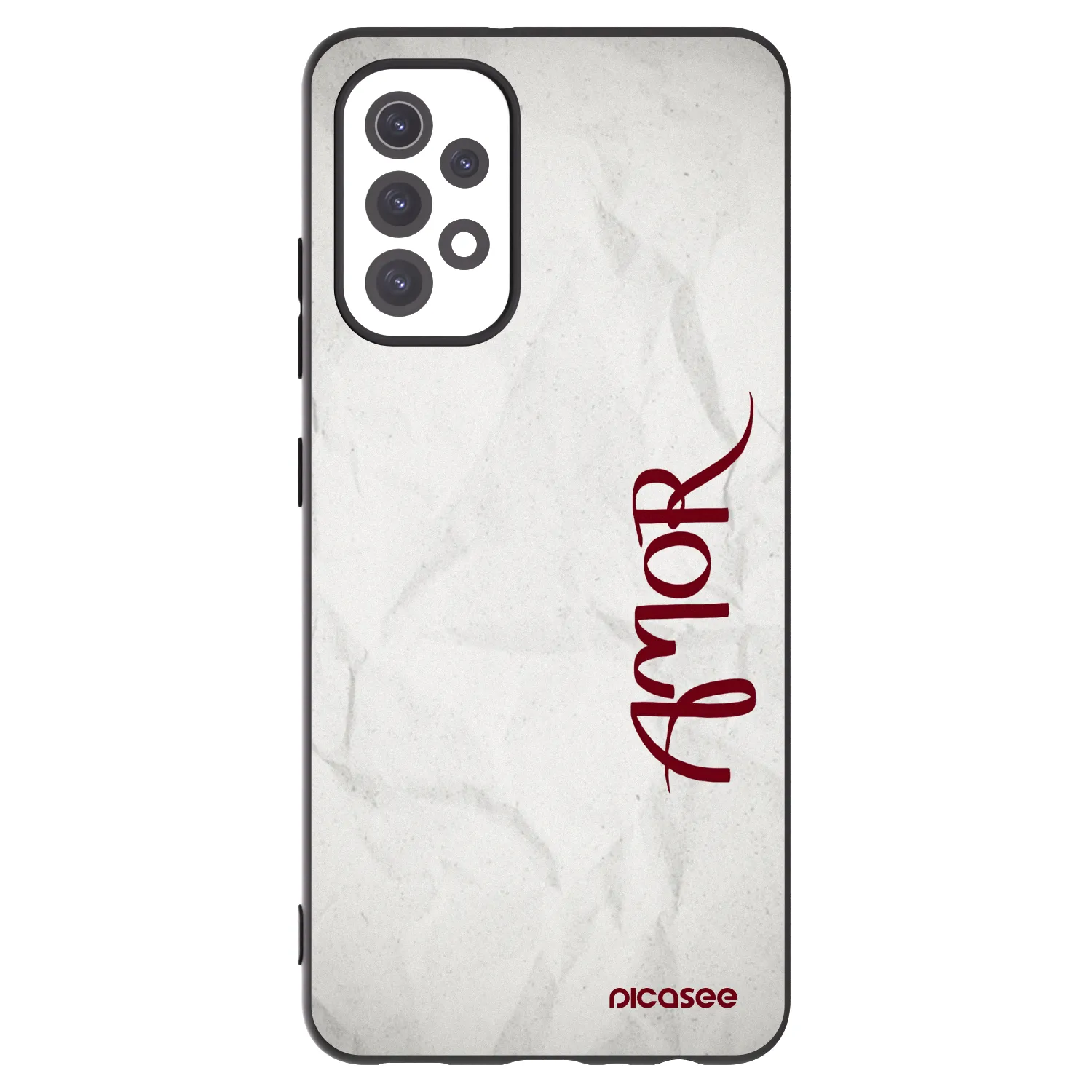 Picasee silikonowe czarne etui na Samsung Galaxy A32 5G A326B - Amor