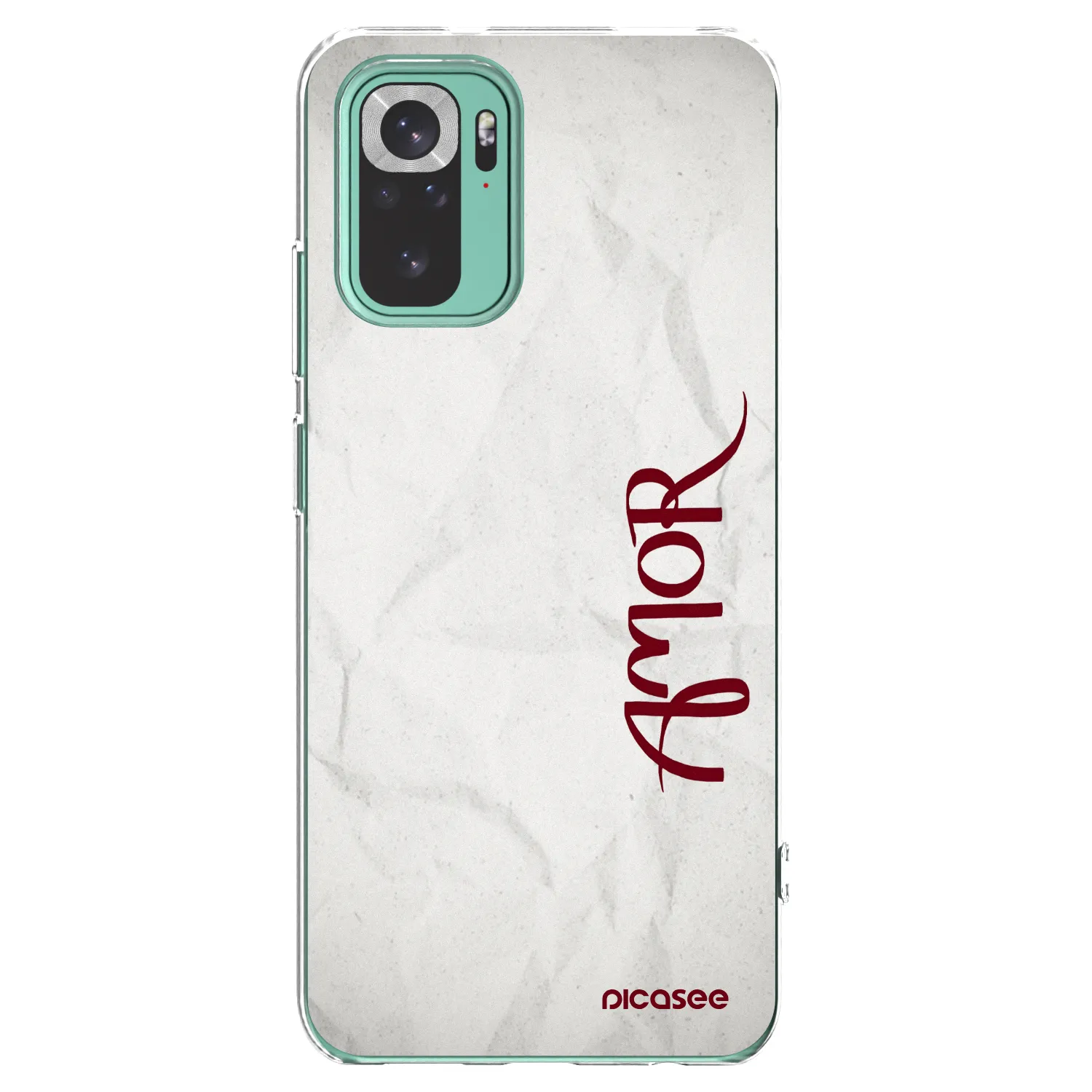 Picasee silikonowe przeźroczyste etui na Xiaomi Redmi Note 10 Pro - Amor