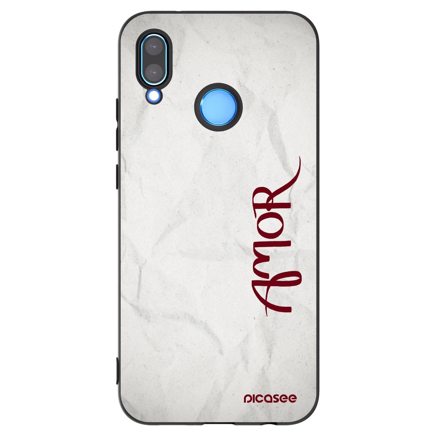 Picasee silikonowe czarne etui na Huawei Mate 40 Pro - Amor