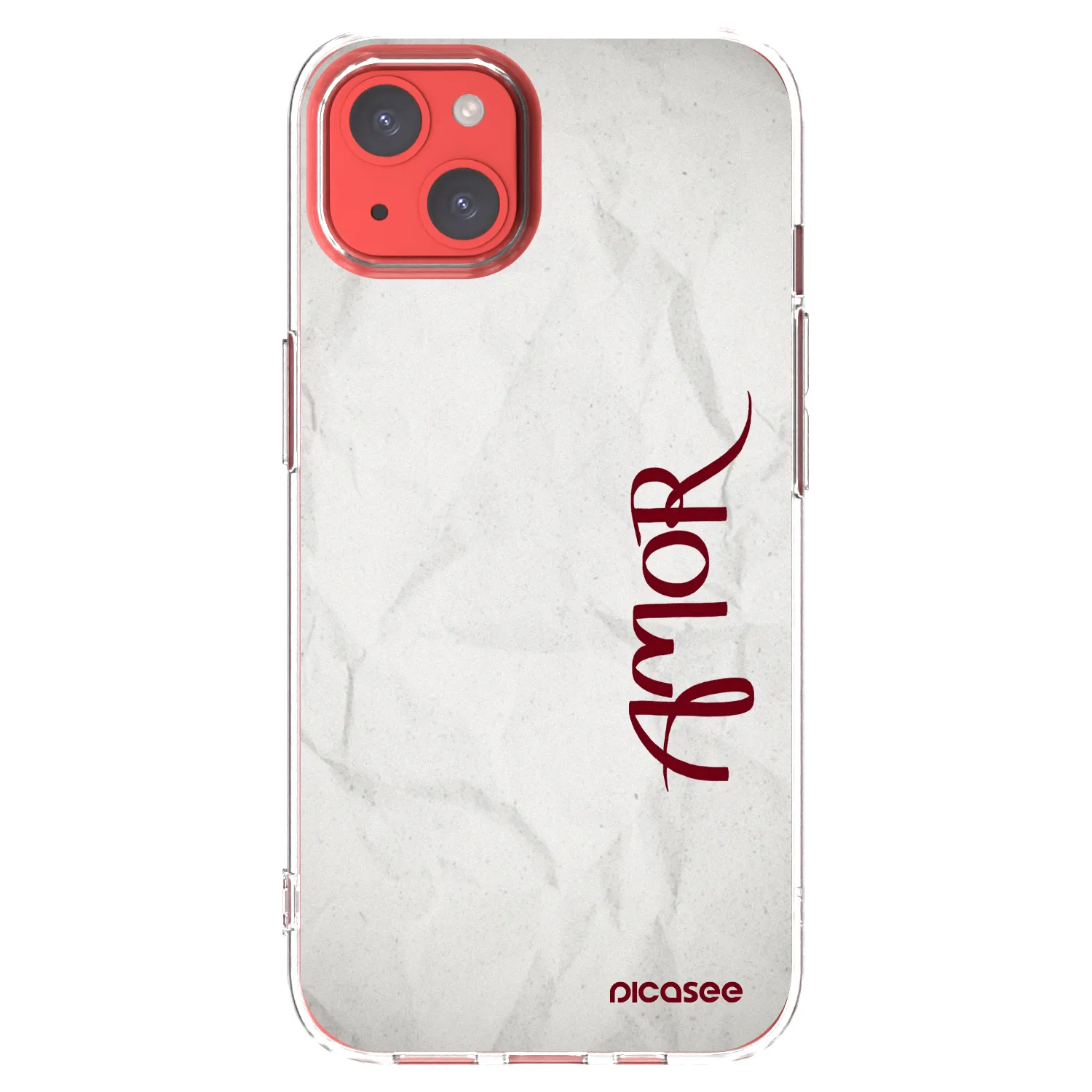 Picasee silikonowe przeźroczyste etui na Apple iPhone 13 - Amor