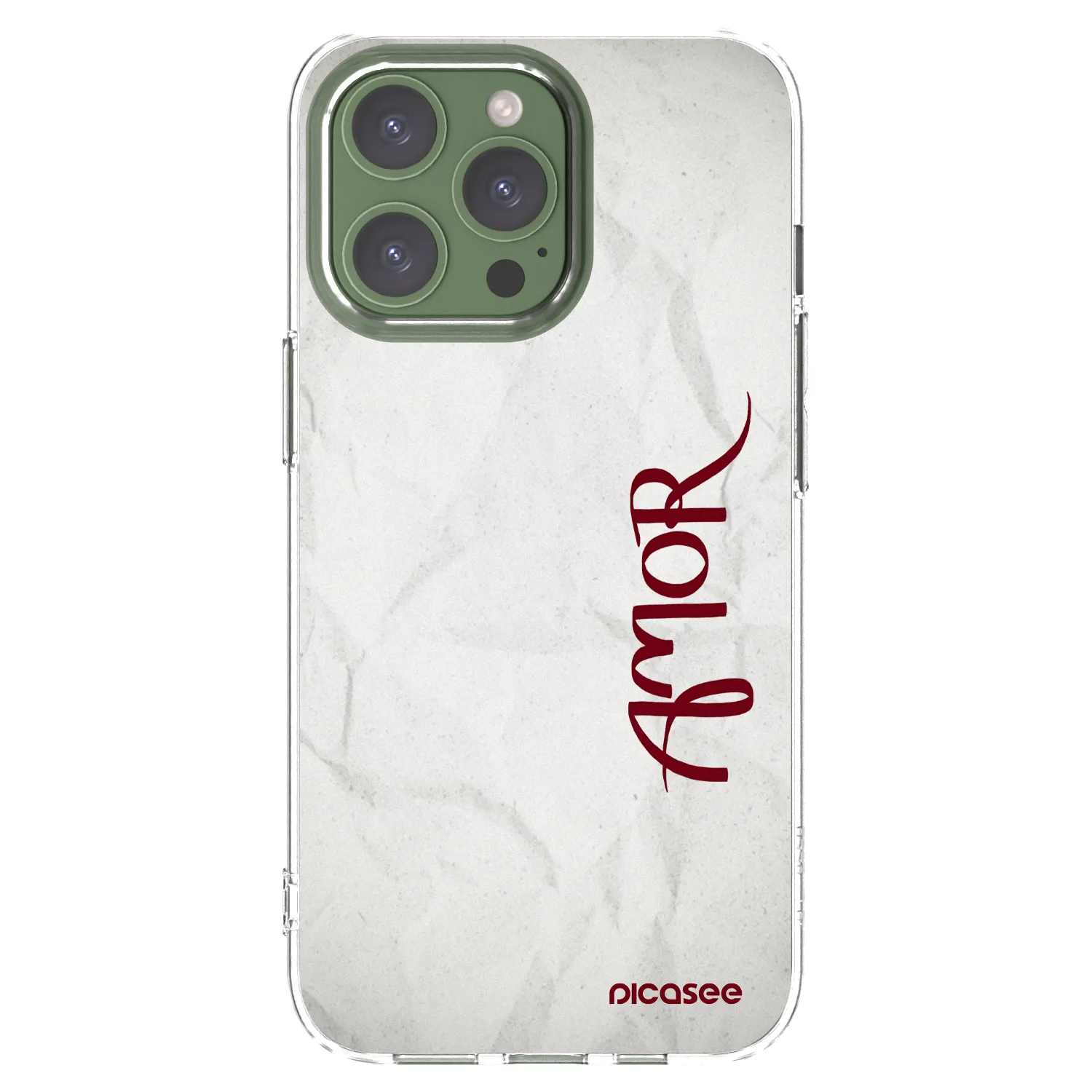 Picasee silikonowe przeźroczyste etui na Apple iPhone 13 Pro - Amor
