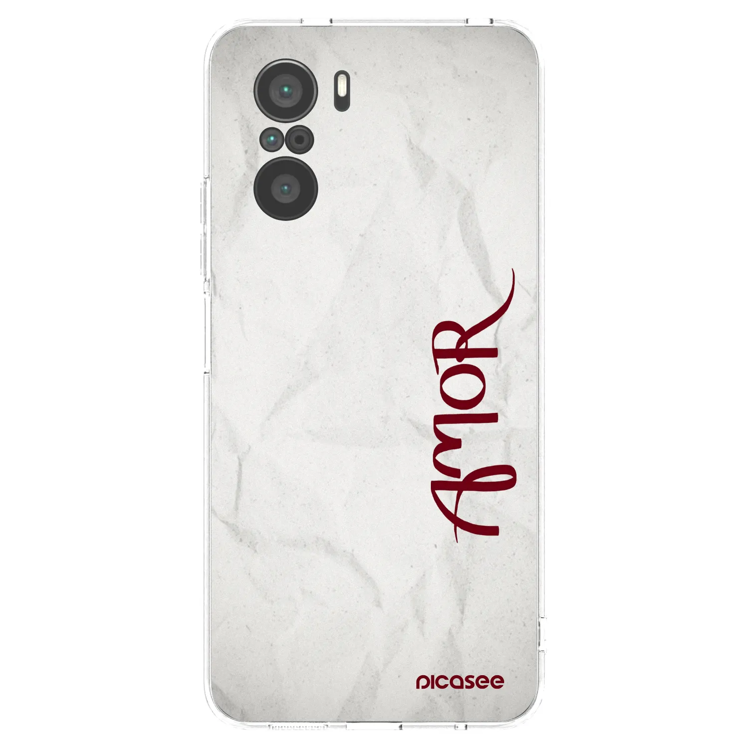 Picasee silikonowe przeźroczyste etui na Xiaomi Poco F3 - Amor