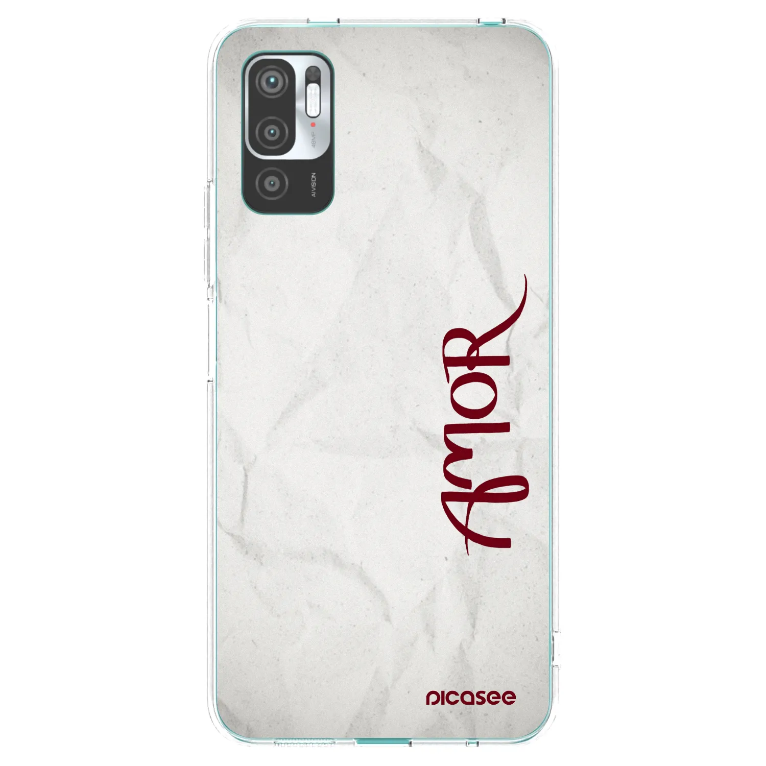 Picasee silikonowe przeźroczyste etui na Xiaomi Redmi Note 10 5G - Amor
