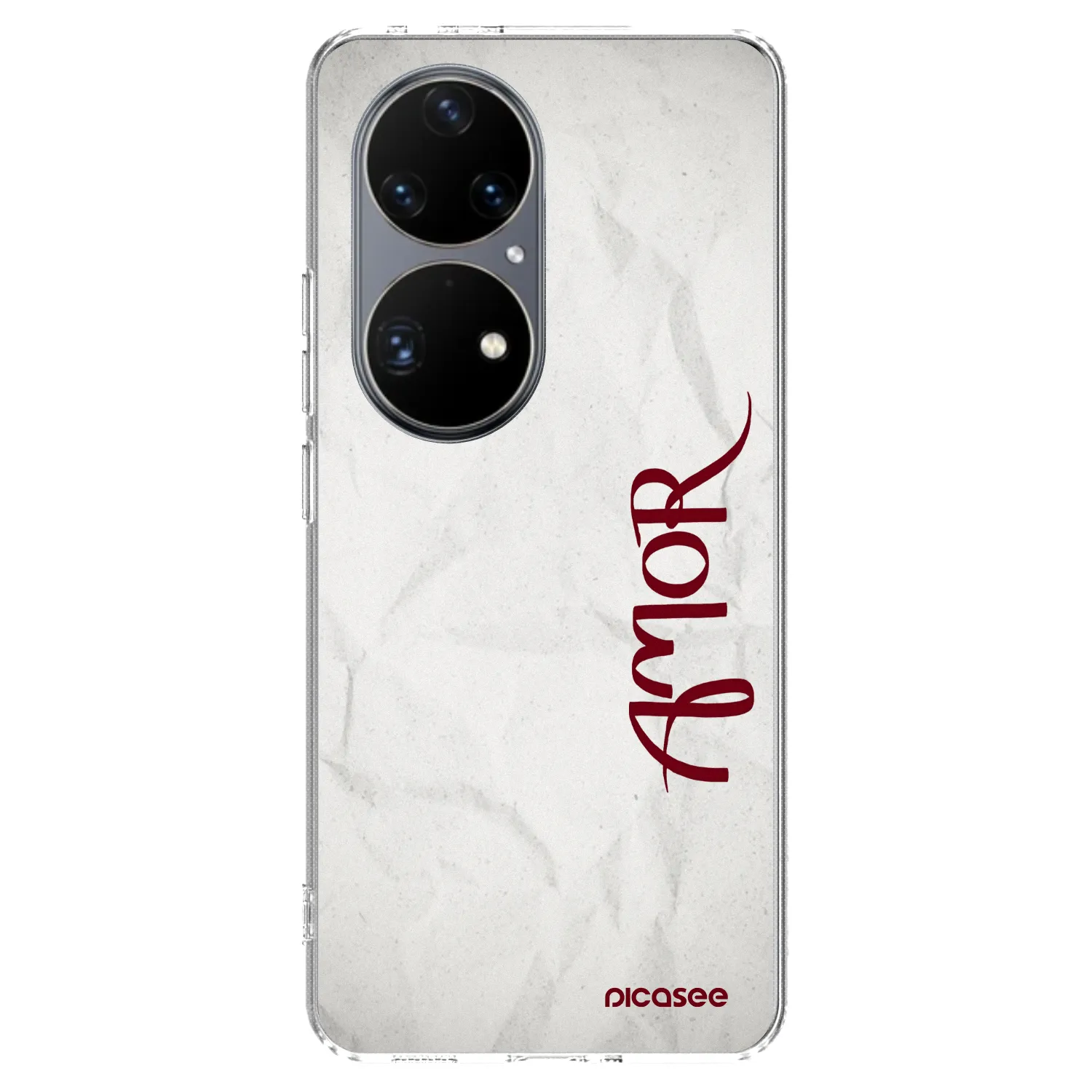 Picasee silikonowe przeźroczyste etui na Huawei P50 - Amor