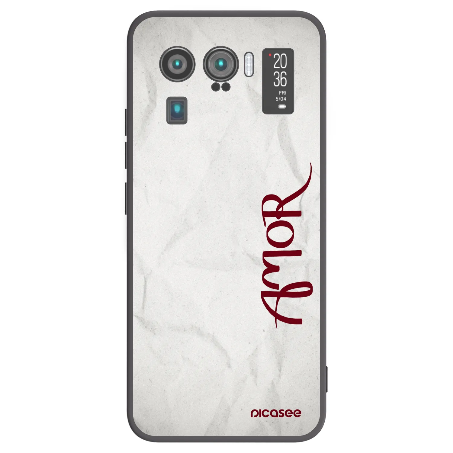 Picasee silikonowe czarne etui na Xiaomi Mi 11 Ultra - Amor