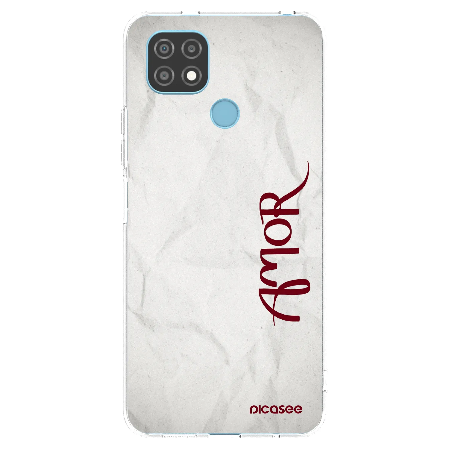 Picasee silikonowe przeźroczyste etui na Realme C21 - Amor