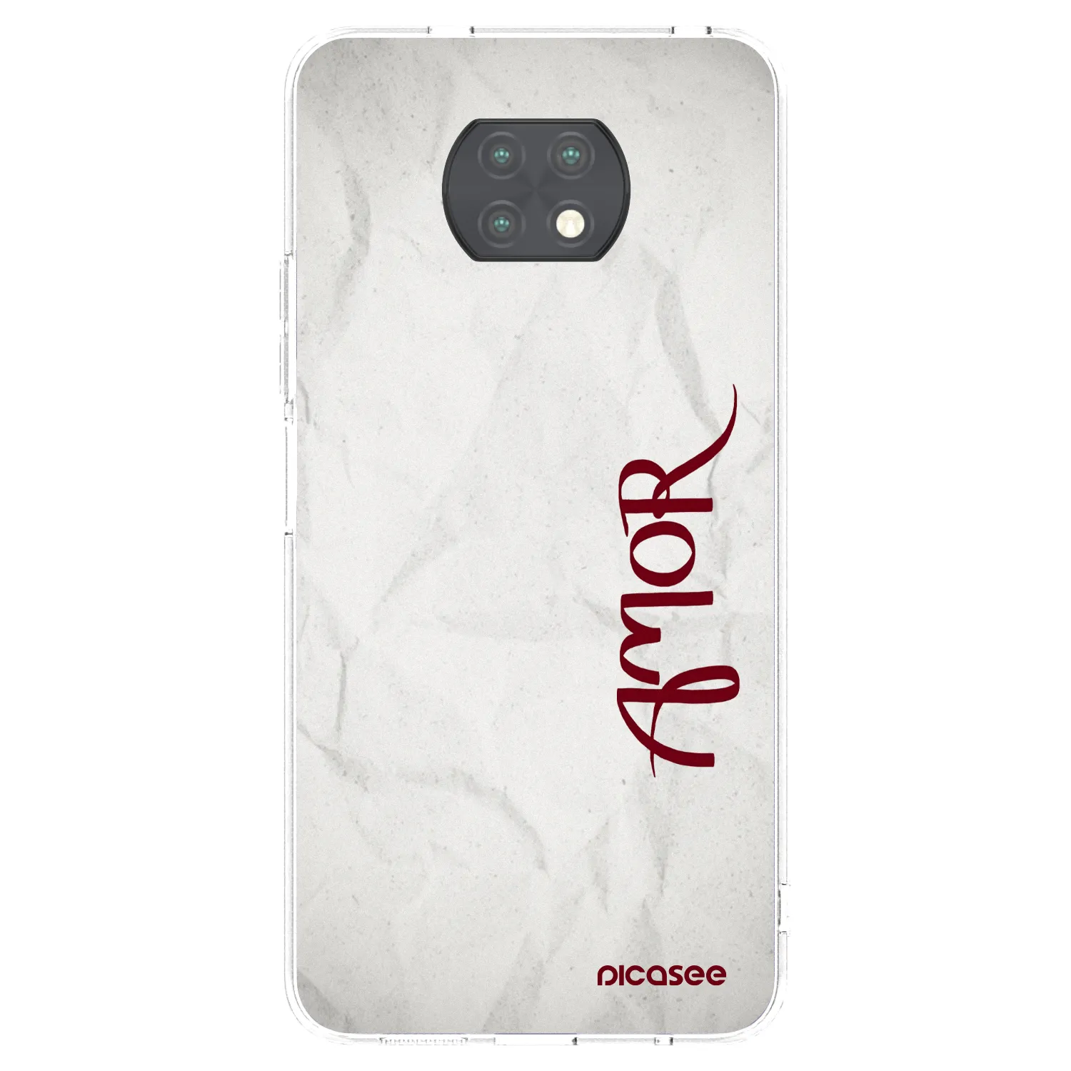 Picasee silikonowe przeźroczyste etui na Xiaomi Redmi Note 9T - Amor