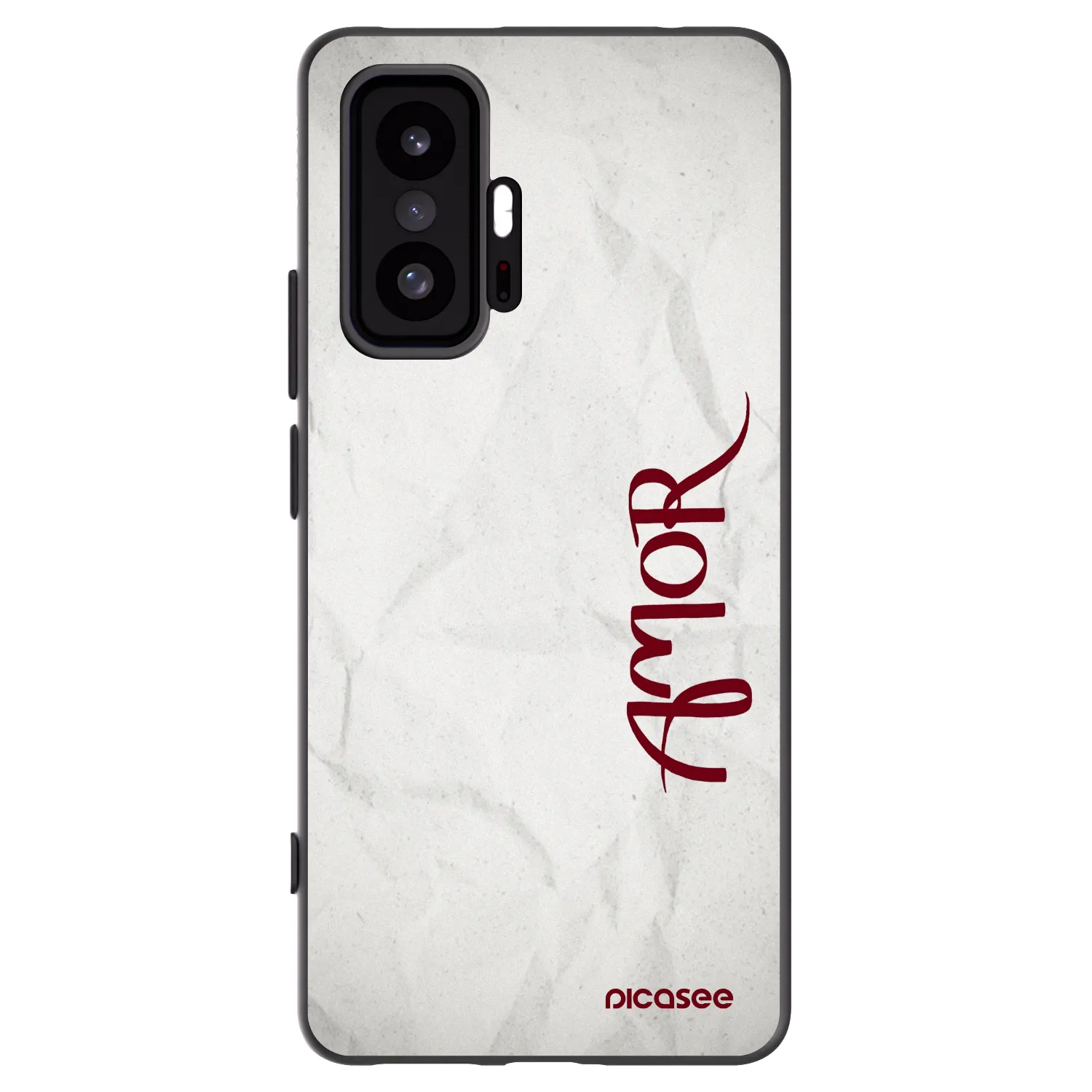 Picasee silikonowe czarne etui na Xiaomi 11T - Amor