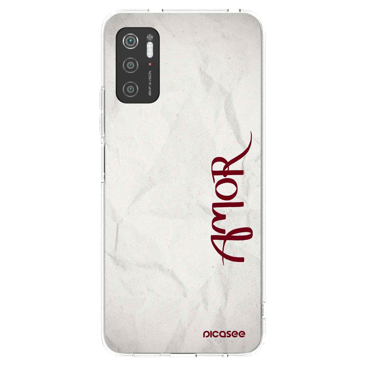 Picasee silikonowe przeźroczyste etui na Xiaomi Poco M3 Pro 5G - Amor