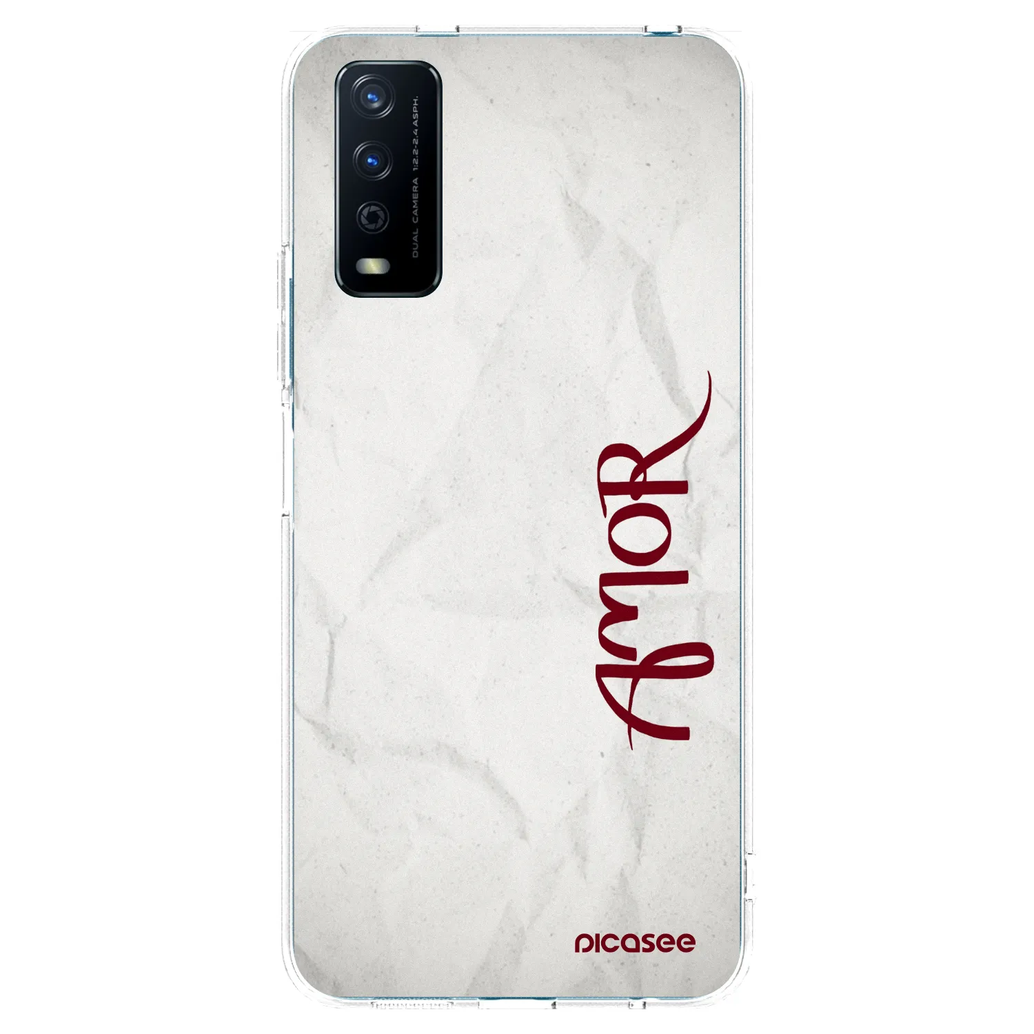Picasee silikonowe przeźroczyste etui na Vivo Y11s - Amor