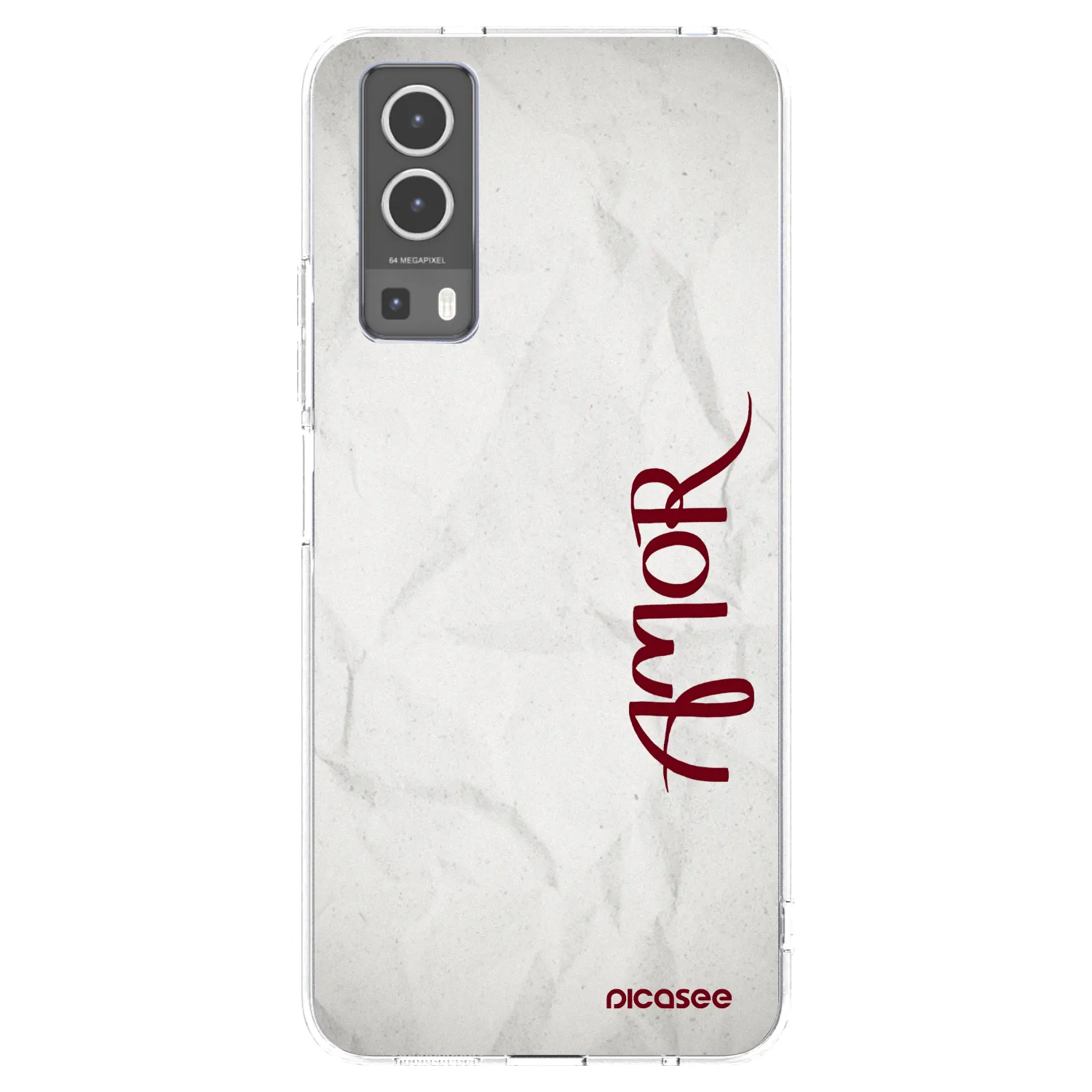Picasee silikonowe przeźroczyste etui na Vivo Y72 5G - Amor