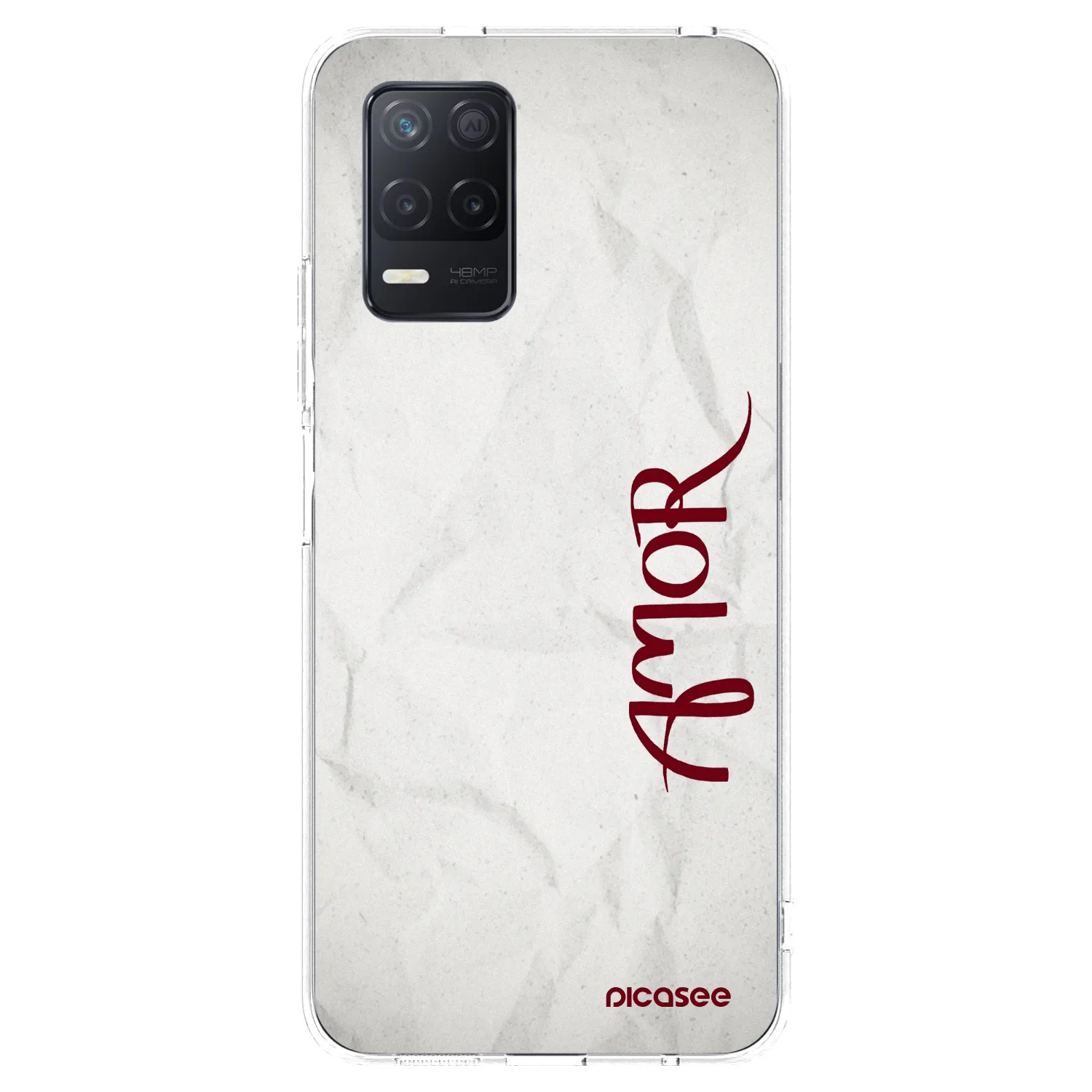 Picasee silikonowe przeźroczyste etui na Realme 8 5G - Amor