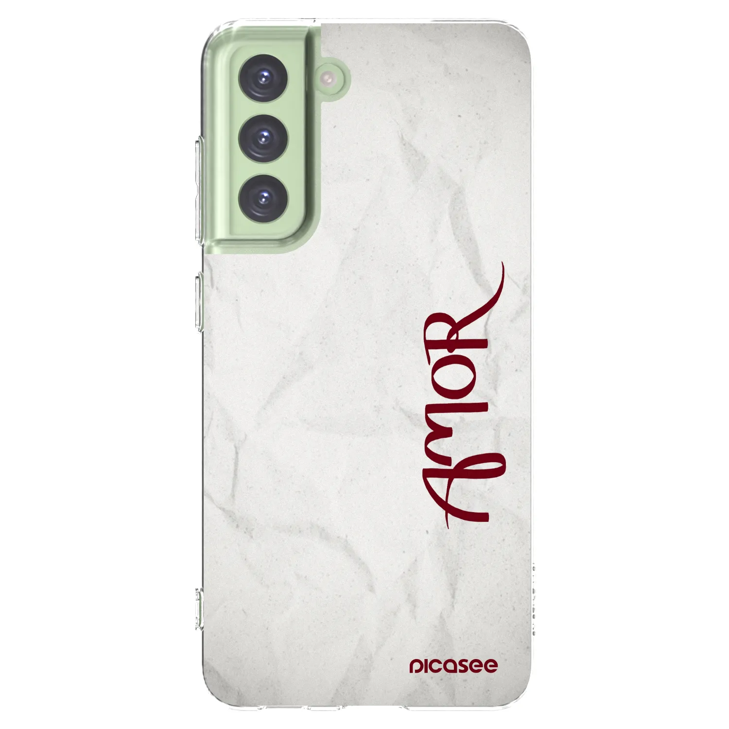 Picasee silikonowe przeźroczyste etui na Samsung Galaxy S21 FE 5G - Amor