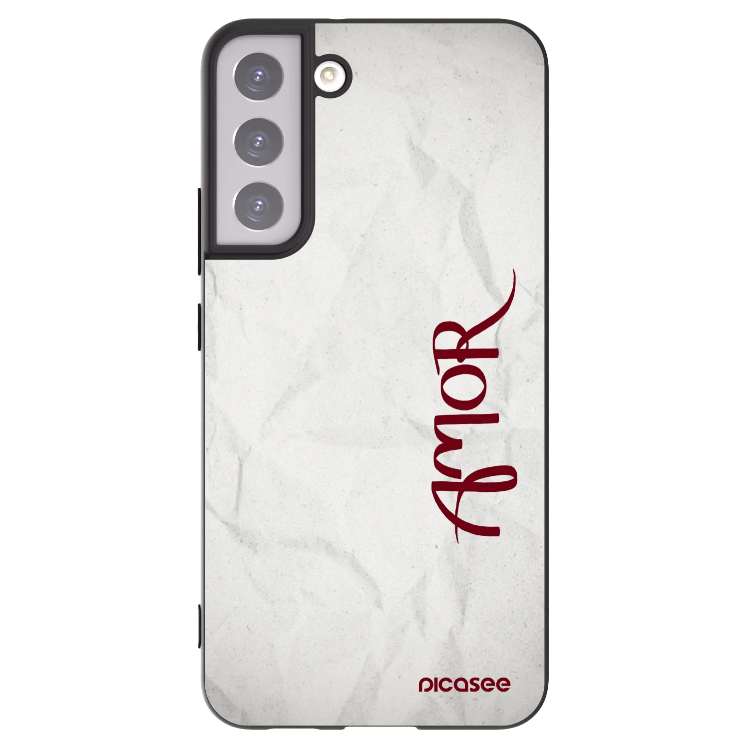 Picasee silikonowe czarne etui na Samsung Galaxy S22+ 5G - Amor