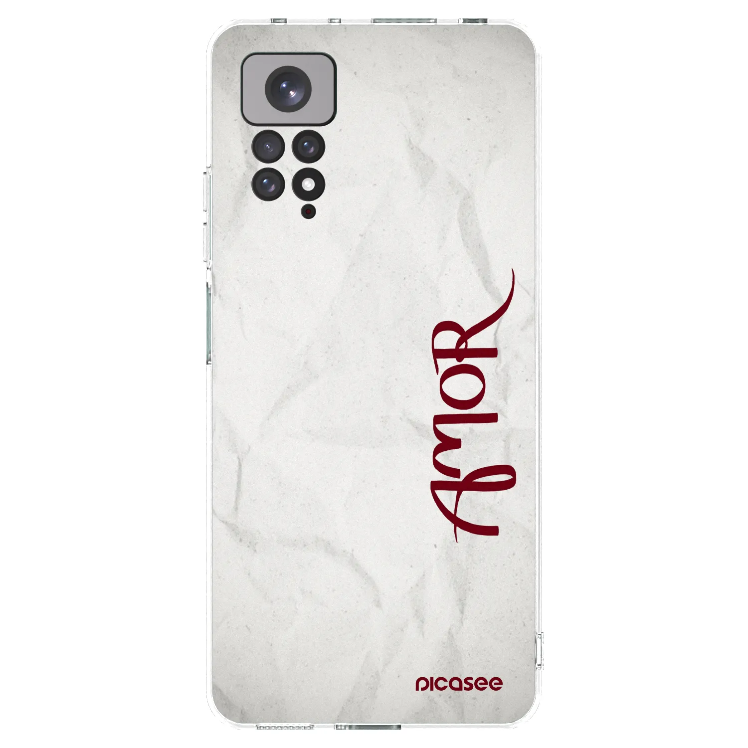 Picasee silikonowe przeźroczyste etui na Xiaomi Redmi Note 11S 4G - Amor