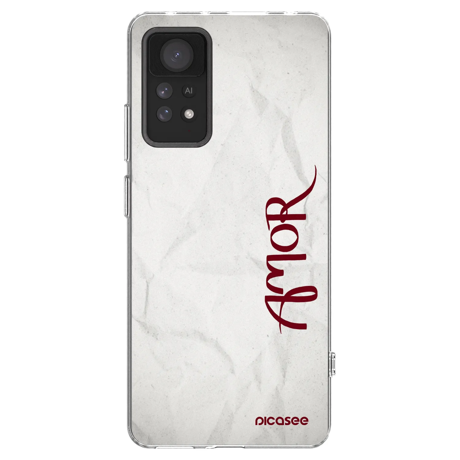 Picasee silikonowe przeźroczyste etui na Xiaomi Redmi Note 11 Pro 5G - Amor
