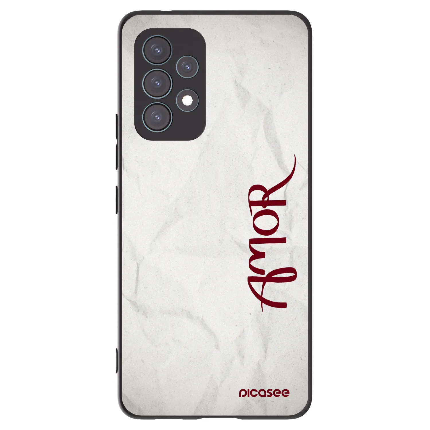 Picasee silikonowe czarne etui na Samsung Galaxy A53 5G A536 - Amor
