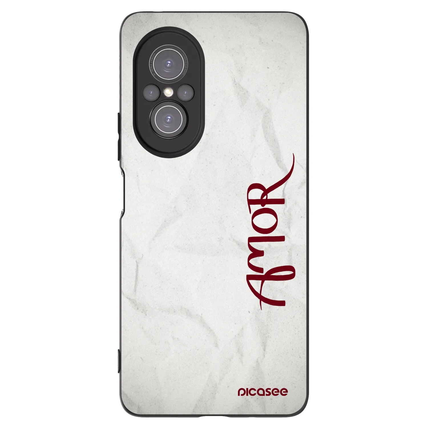 Picasee silikonowe czarne etui na Huawei Nova 9 SE - Amor