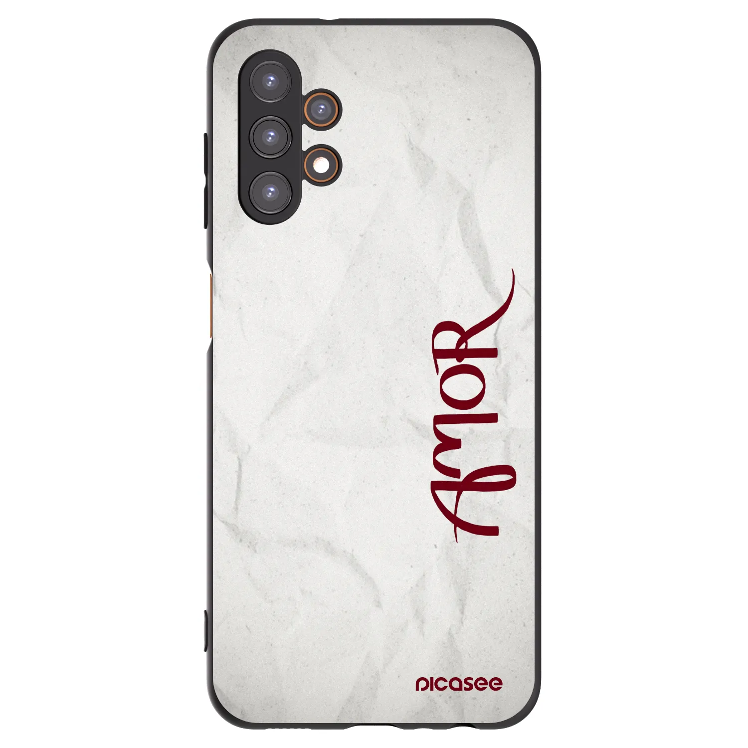 Picasee silikonowe czarne etui na Samsung Galaxy A13 4G A135 - Amor