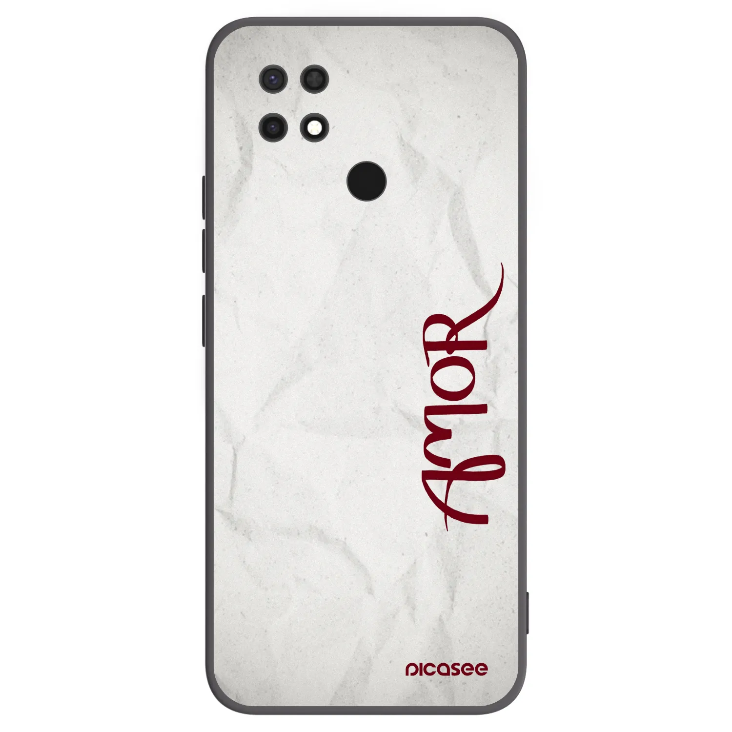 Picasee silikonowe czarne etui na Xiaomi Redmi 10C - Amor