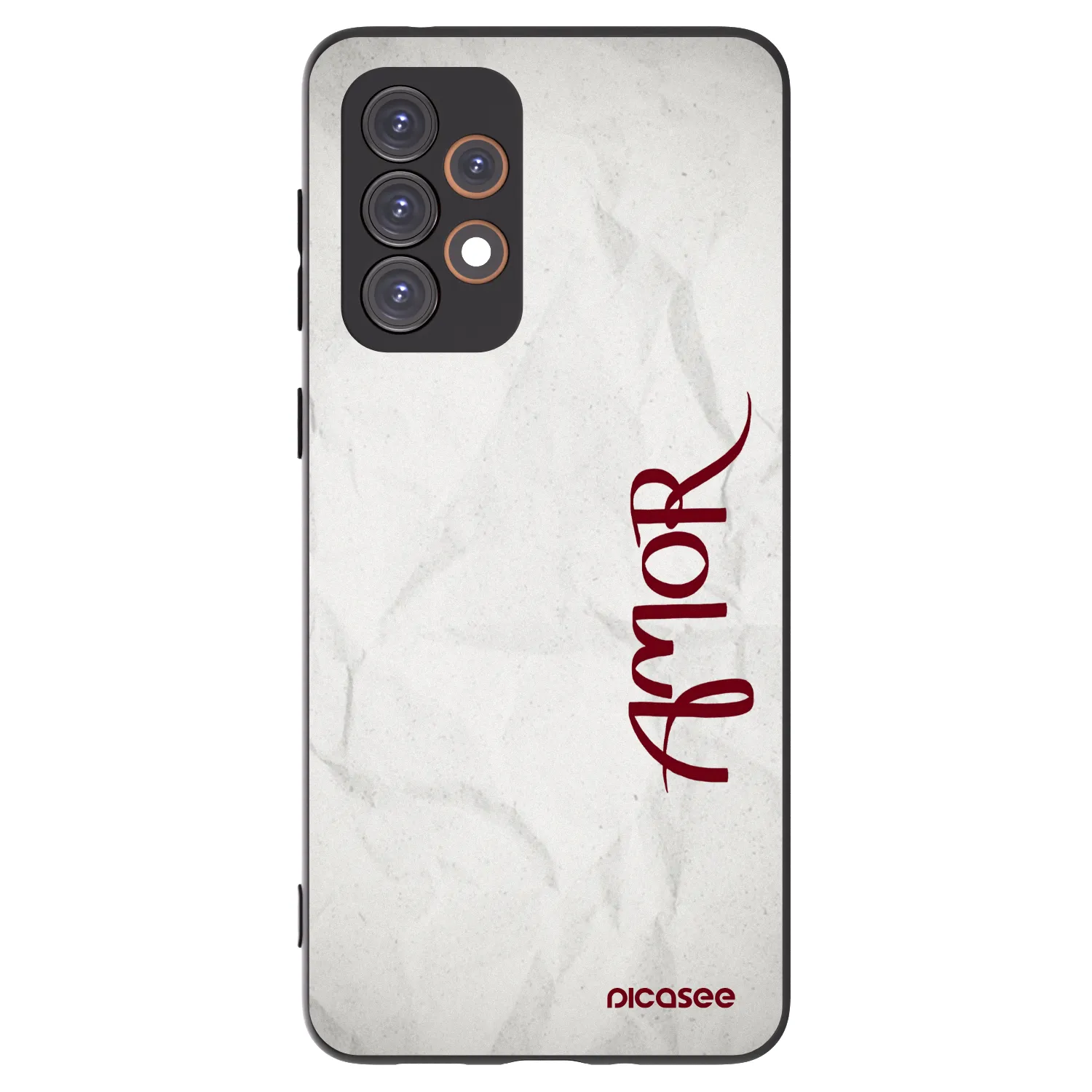 Picasee silikonowe czarne etui na Samsung Galaxy A33 5G A336 - Amor