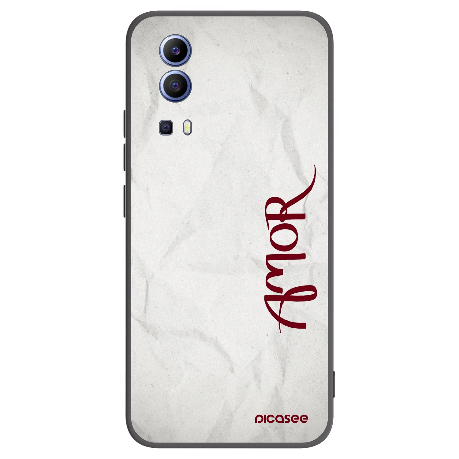 Picasee silikonowe czarne etui na Vivo Y52 5G - Amor