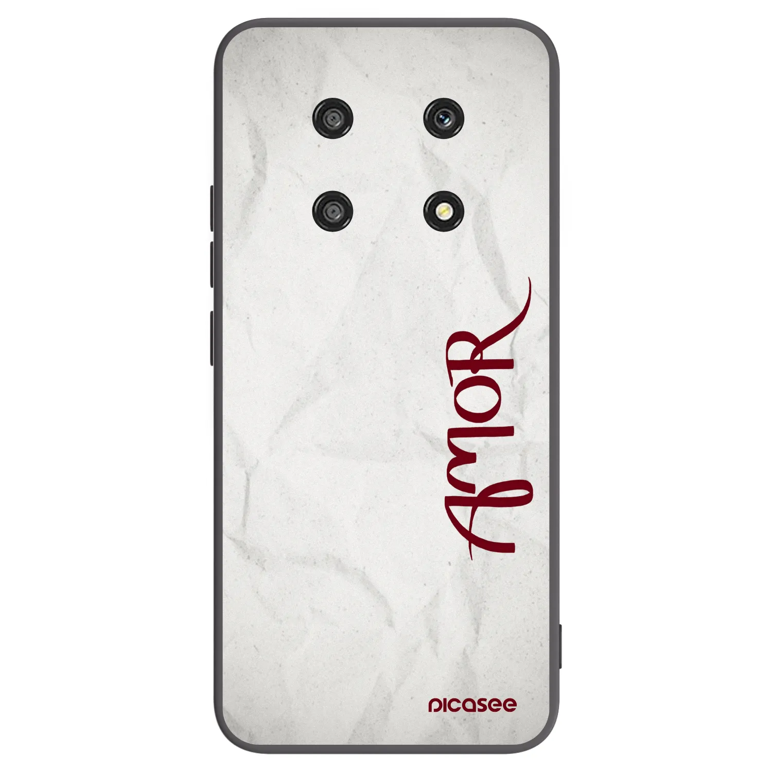 Picasee silikonowe czarne etui na Honor Magic4 Lite 5G - Amor