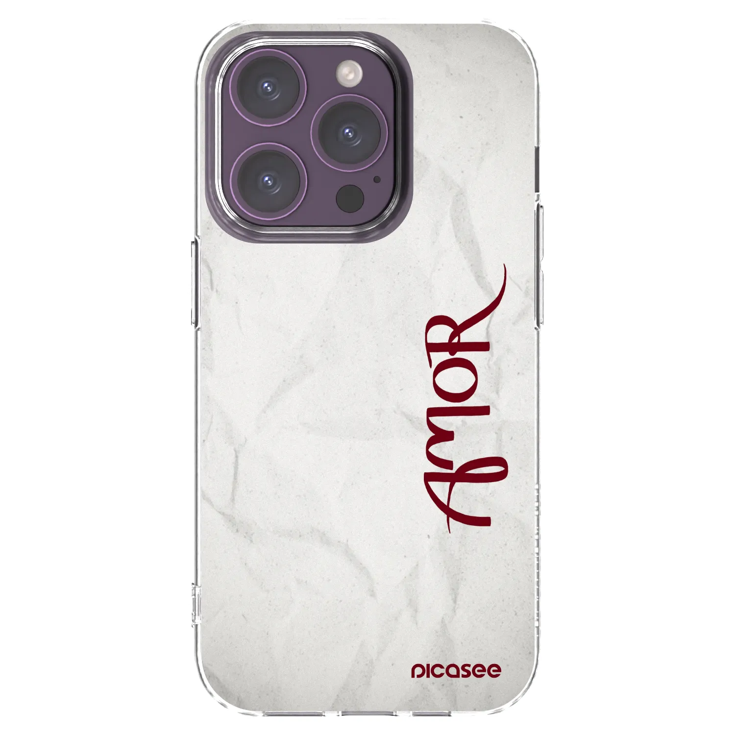 Picasee silikonowe przeźroczyste etui na Apple iPhone 14 Pro - Amor