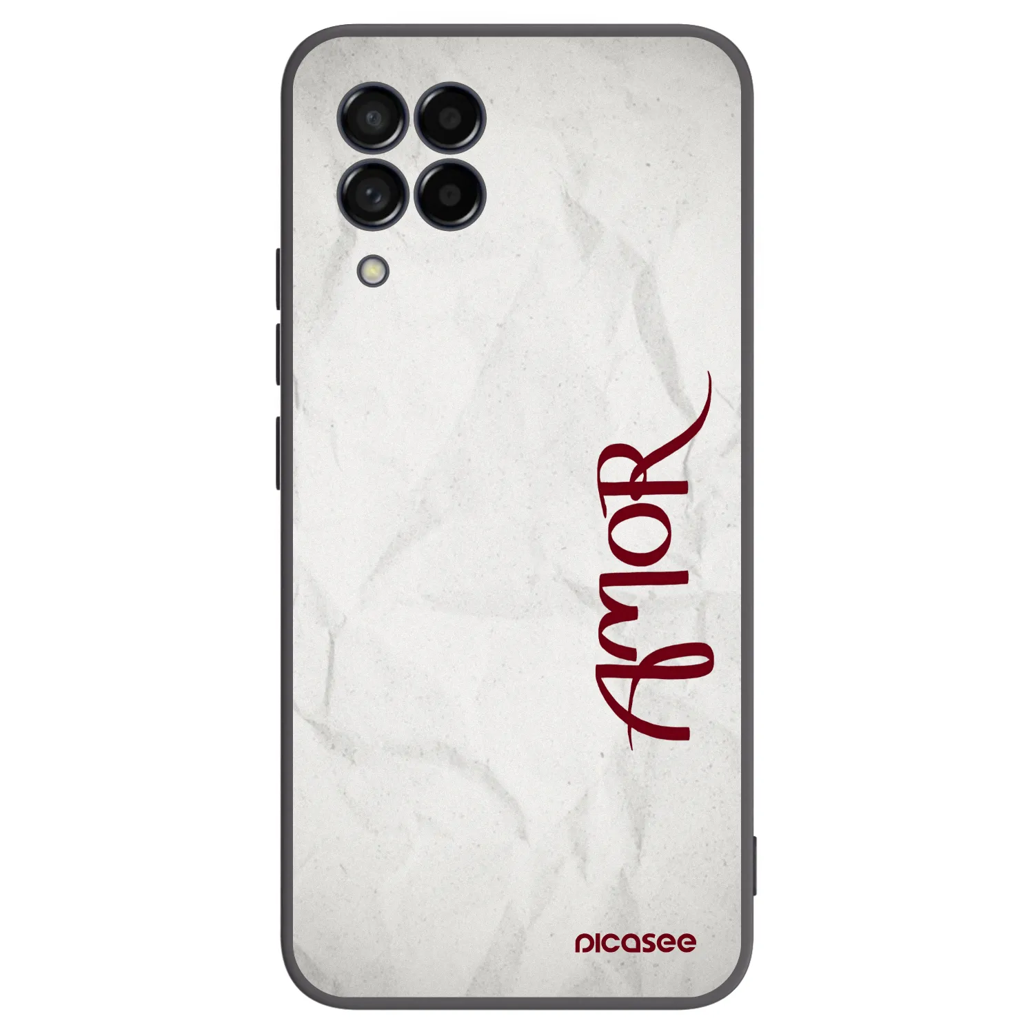 Picasee silikonowe czarne etui na Samsung Galaxy M53 5G - Amor
