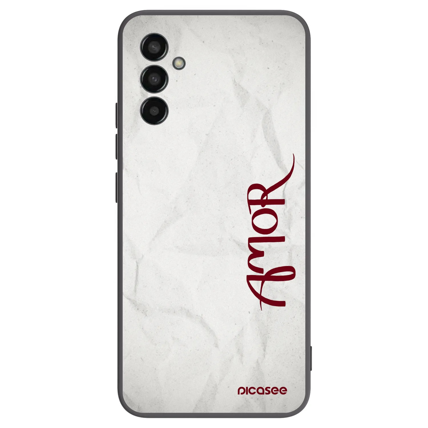 Picasee silikonowe czarne etui na Samsung Galaxy M13 M135F - Amor