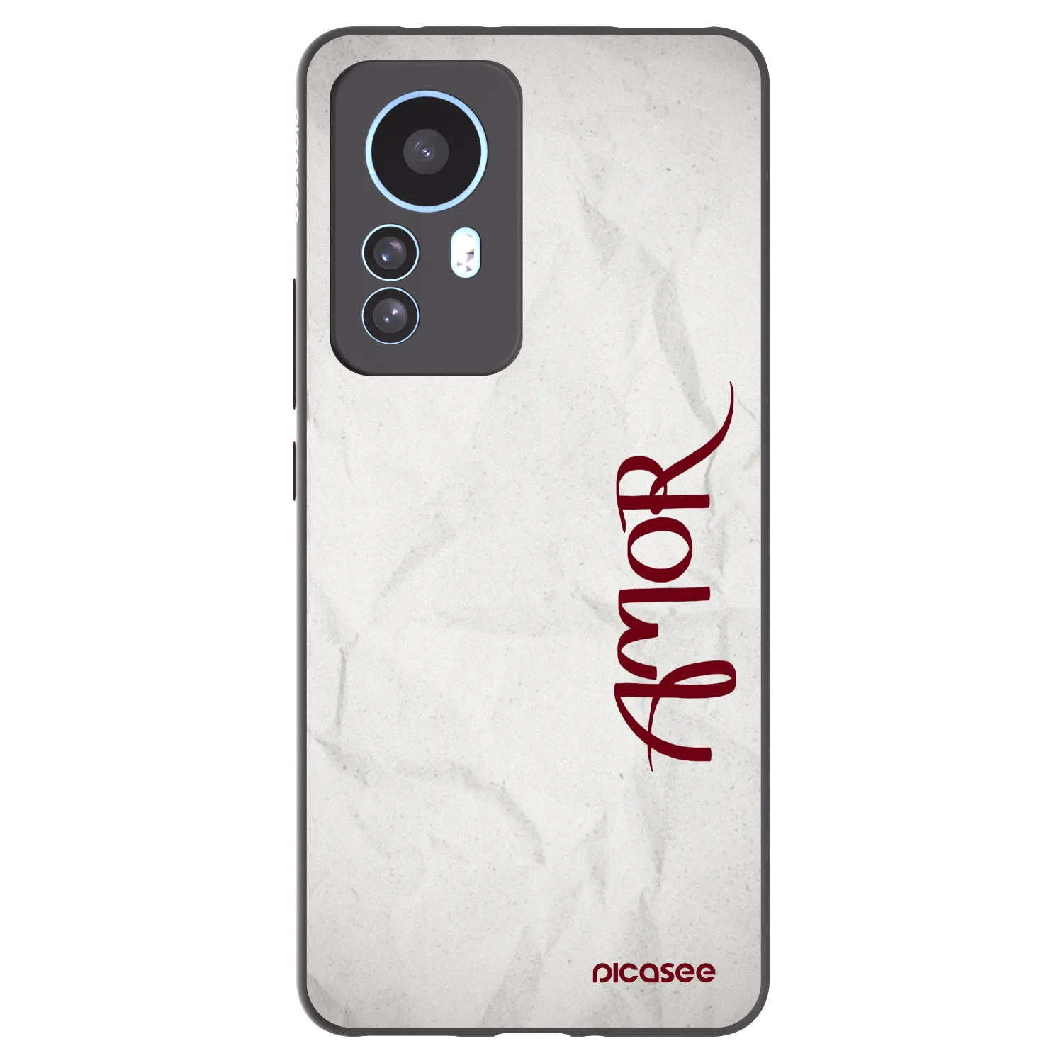Picasee silikonowe czarne etui na Xiaomi 12T Pro - Amor