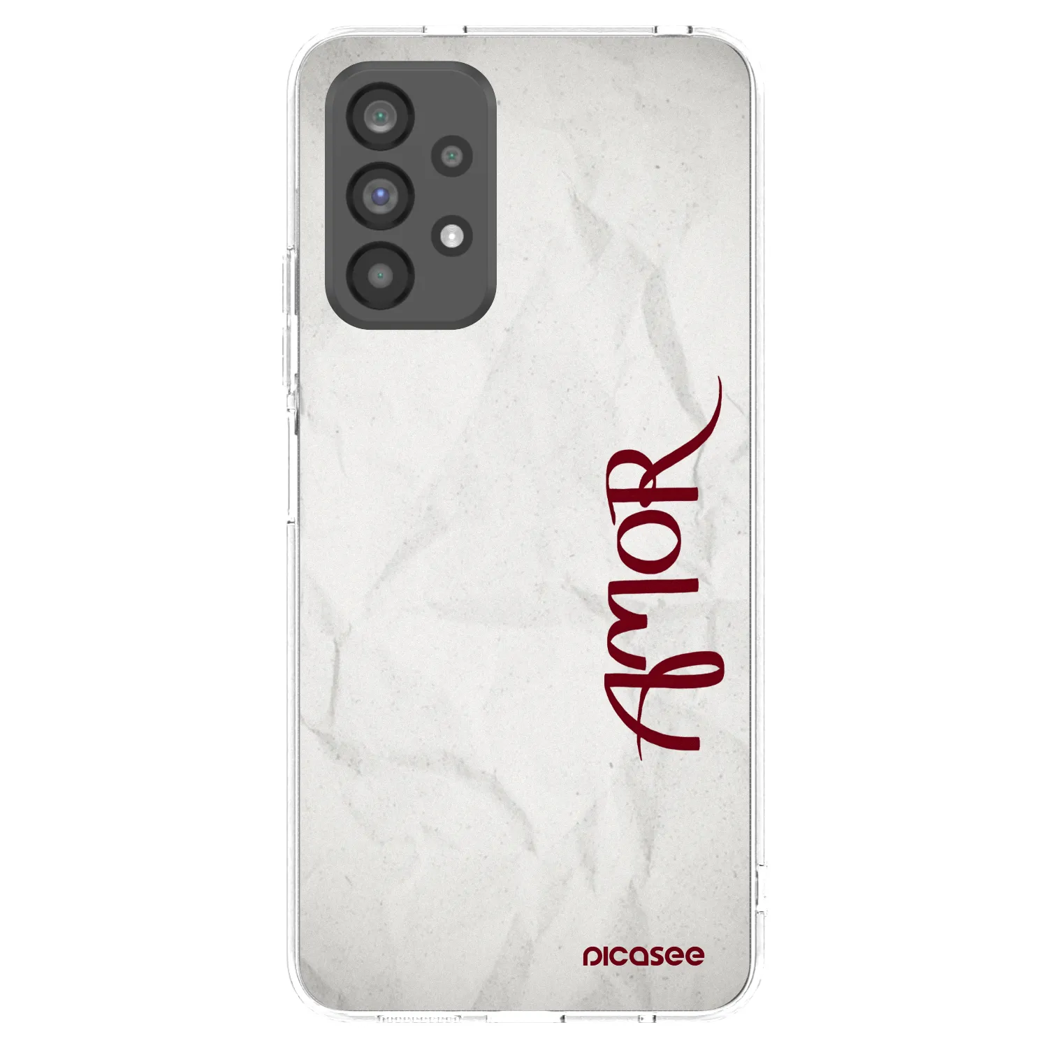 Picasee silikonowe przeźroczyste etui na Samsung Galaxy A73 5G - Amor