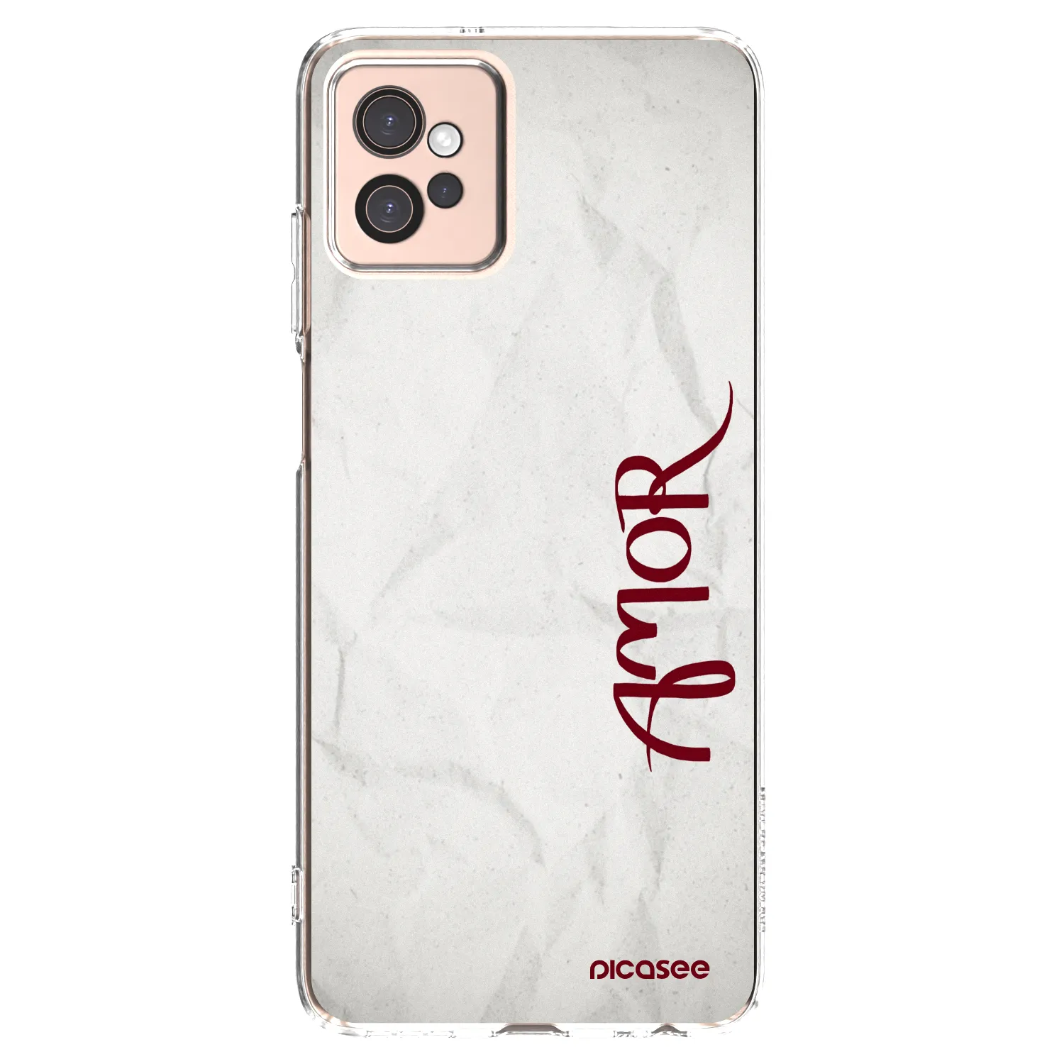Picasee silikonowe przeźroczyste etui na Motorola Moto G32 - Amor