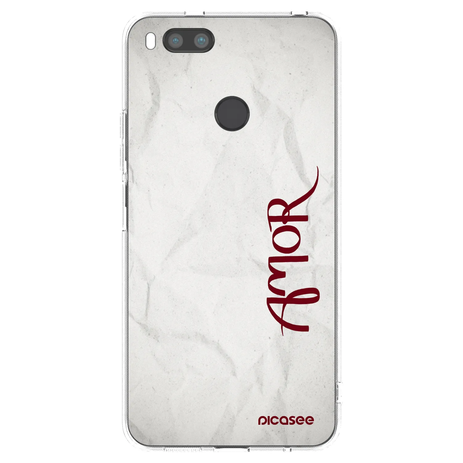 Picasee silikonowe przeźroczyste etui na Xiaomi Redmi A1 - Amor