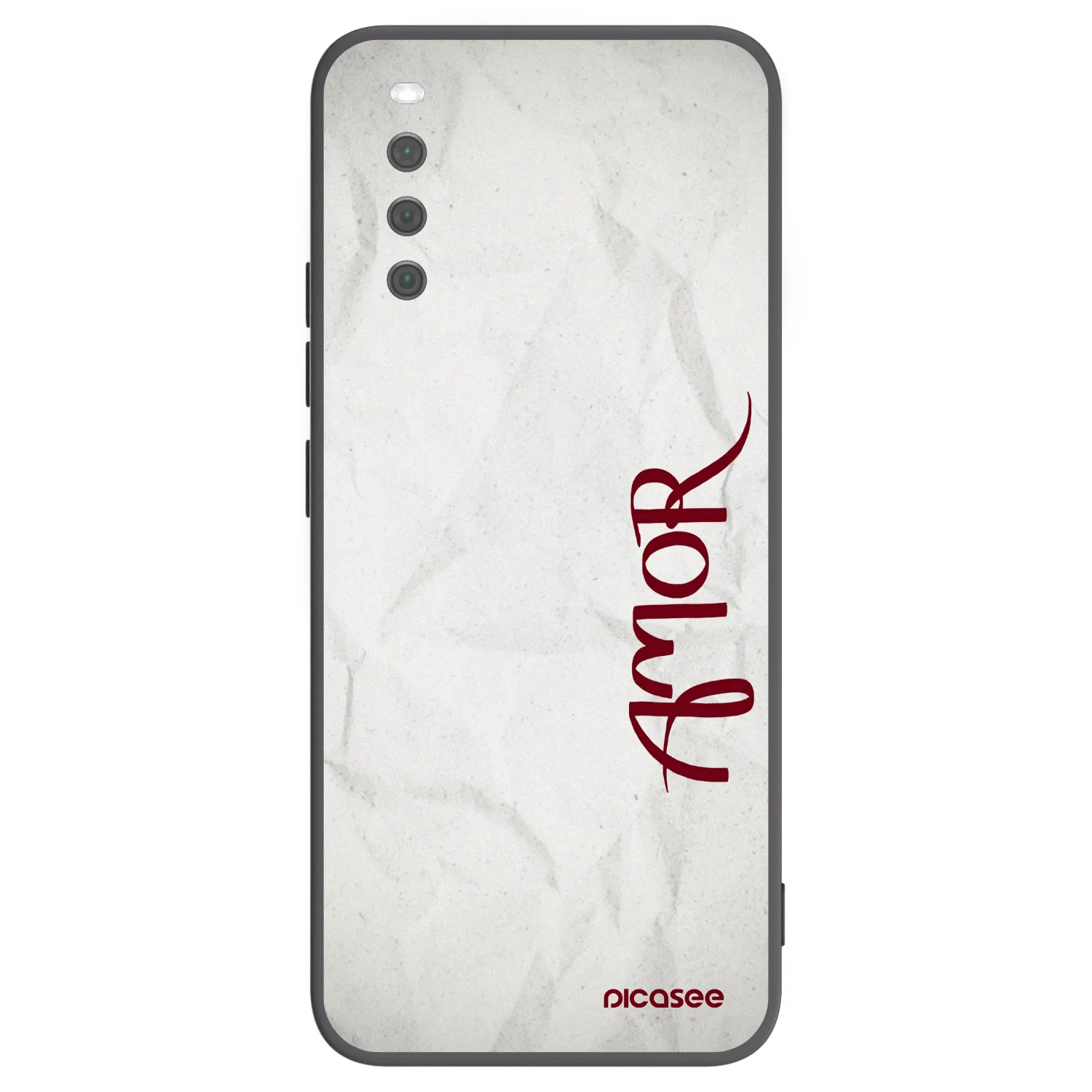 Picasee silikonowe czarne etui na Sony Xperia 10 III - Amor
