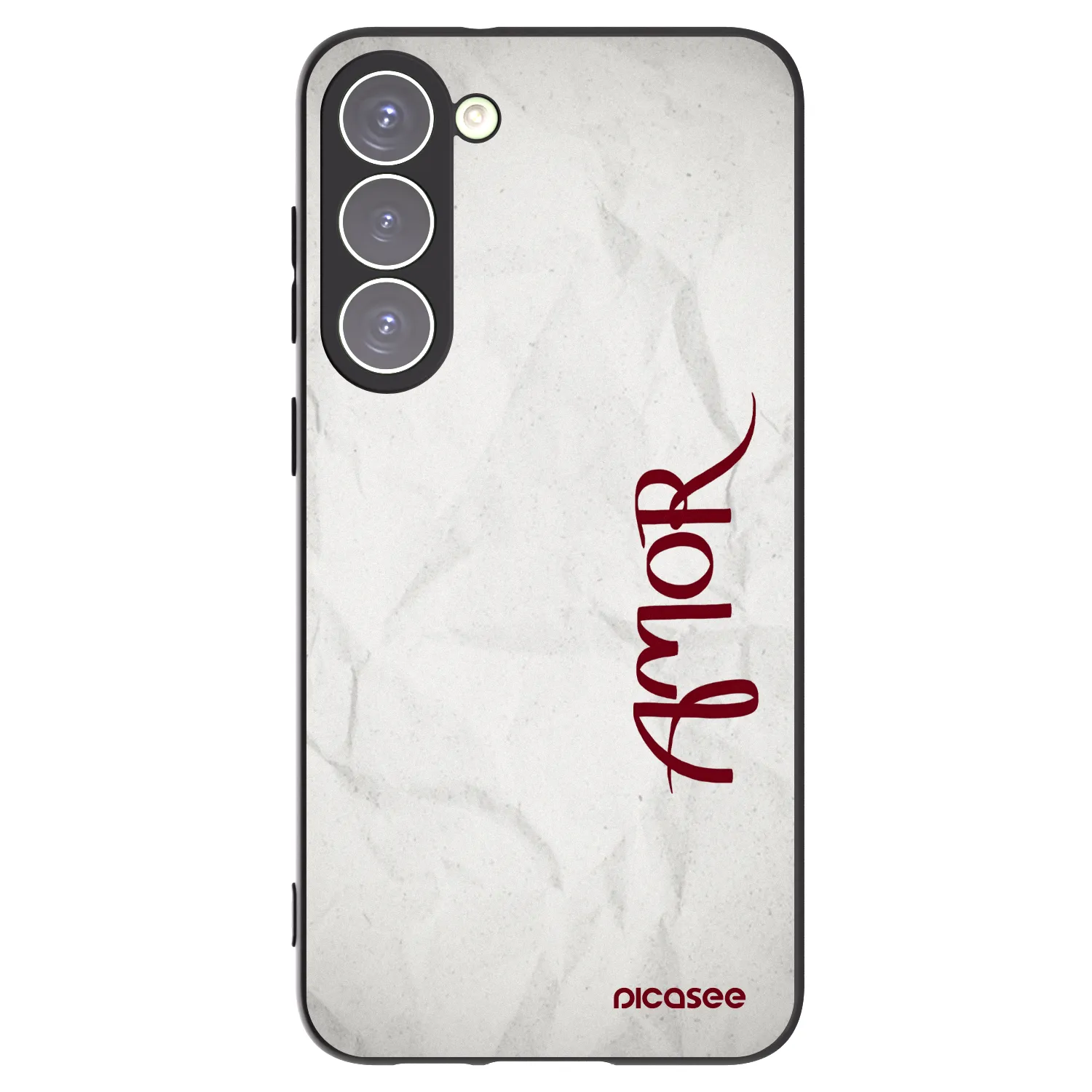 Picasee silikonowe czarne etui na Samsung Galaxy S23+ 5G - Amor