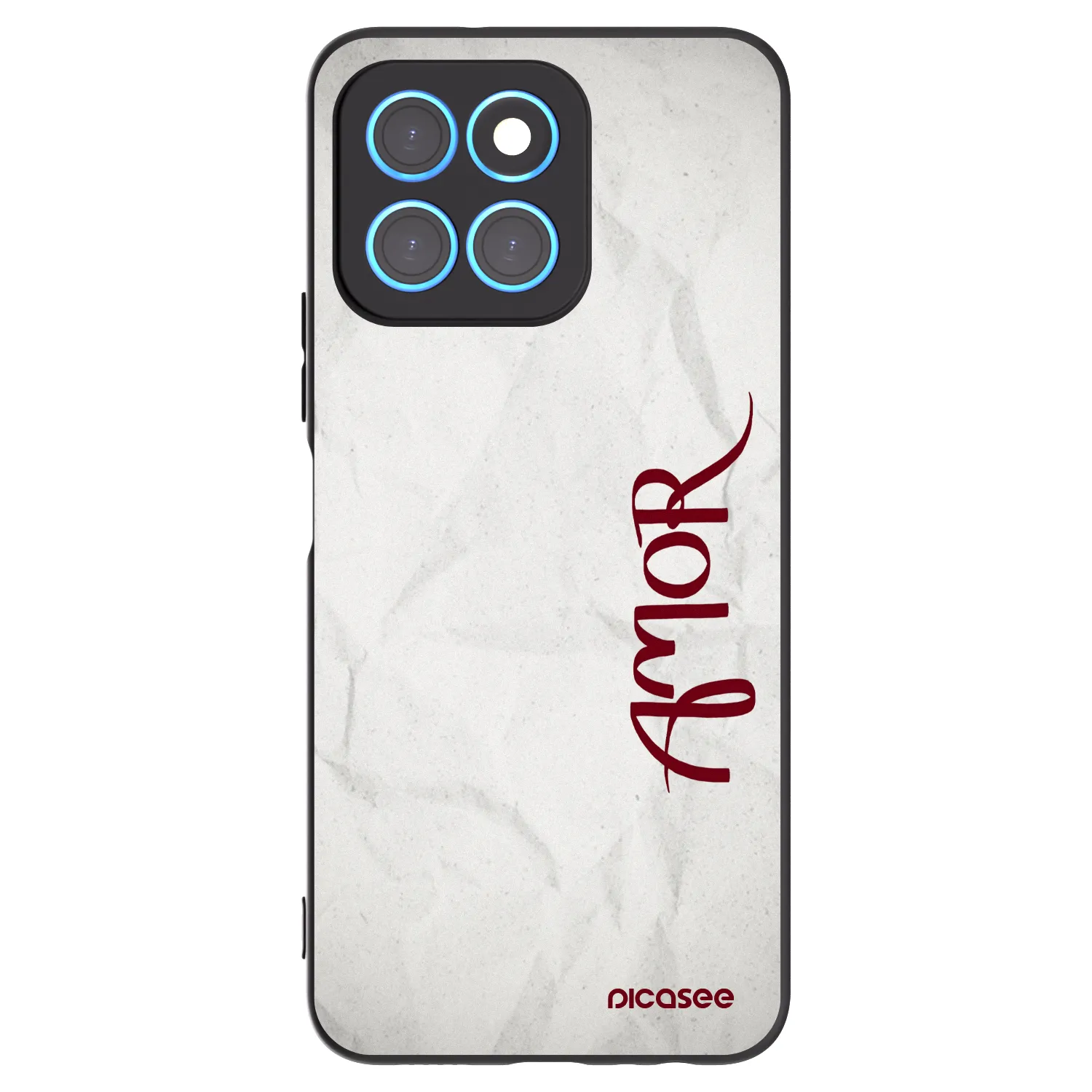 Picasee silikonowe czarne etui na Honor X6 - Amor