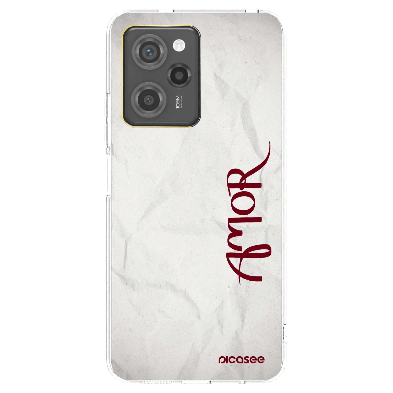 Picasee silikonowe przeźroczyste etui na Xiaomi Poco X5 Pro - Amor