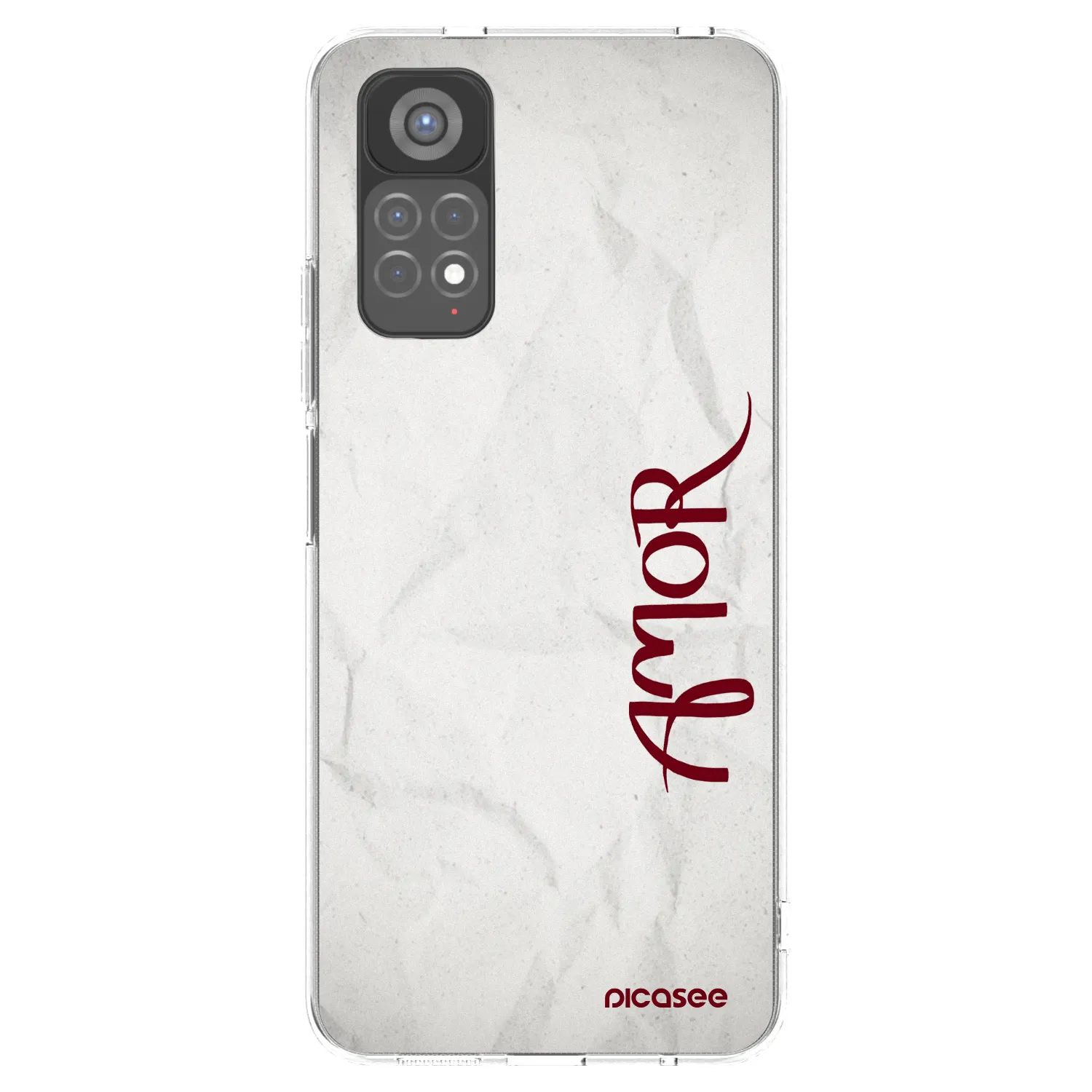 Picasee silikonowe przeźroczyste etui na Xiaomi Redmi Note 11S 5G - Amor