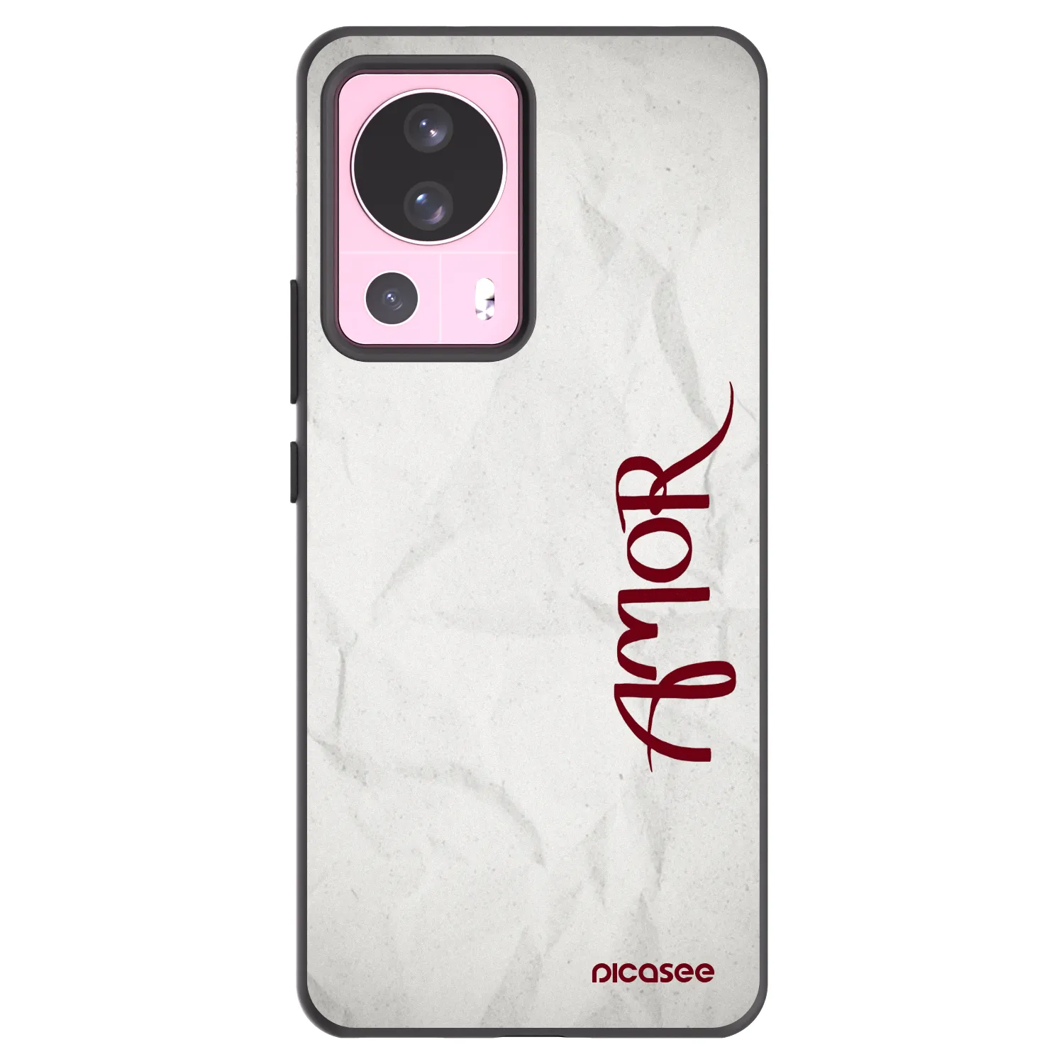 Picasee silikonowe czarne etui na Xiaomi 13 Lite - Amor