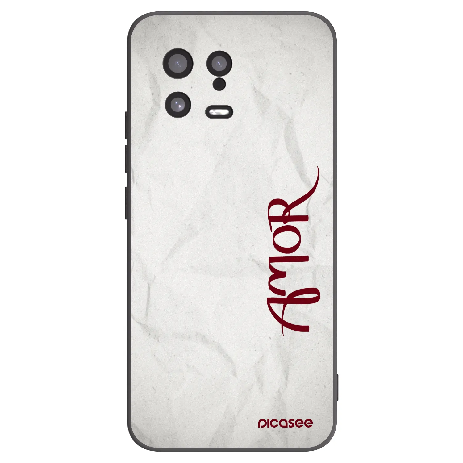 Picasee silikonowe czarne etui na Xiaomi 13 - Amor